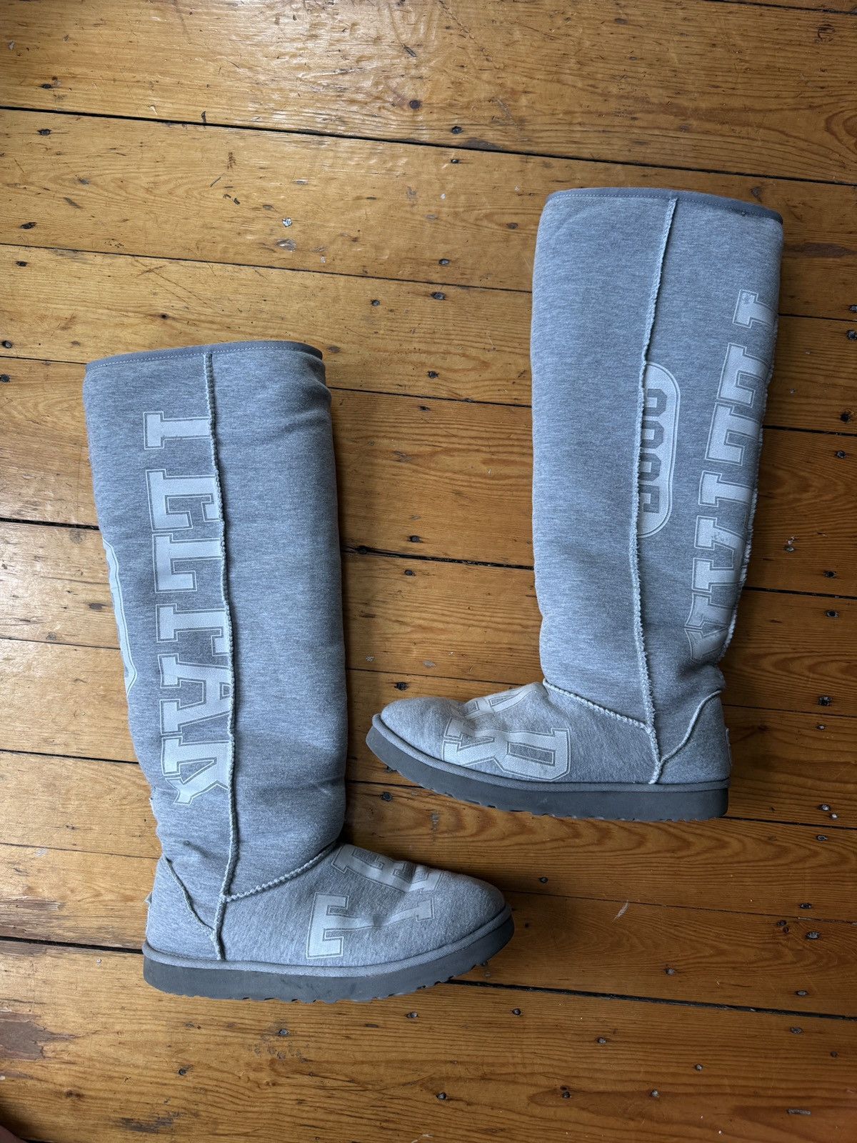 Telfar × Ugg Fleece Tall Heather Boots Size US 10.5 / EU 43-44 - 3 Thumbnail