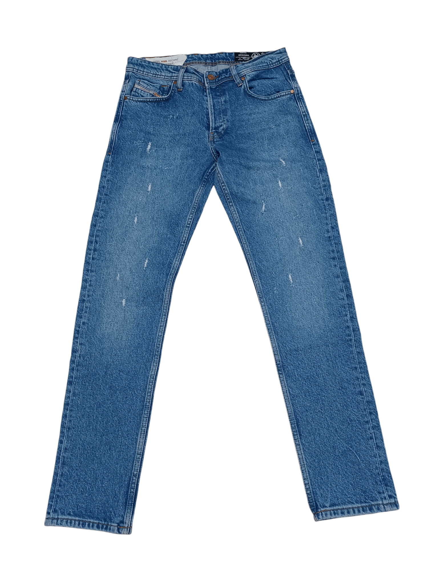 Diesel DIESEL MADE IN ITALY DISTRESSED AVANT GARDE JEANS DENIM Size US 31 - 1 Thumbnail