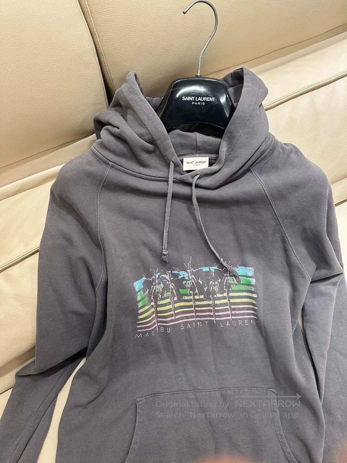 Saint Laurent Paris Saint Laurent Vintage Hooded Sweatshirt. Size US M / EU 48-50 / 2 - 3 Thumbnail