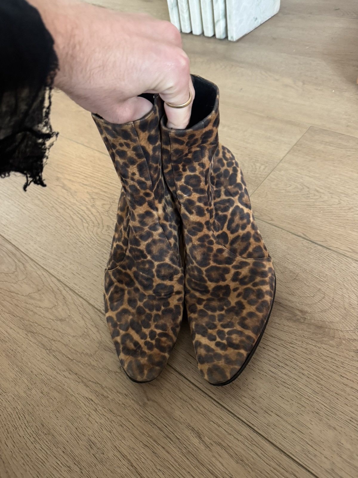 Saint Laurent Paris Leopard Vasilli Boot Size US 8 / EU 41 - 2 Thumbnail