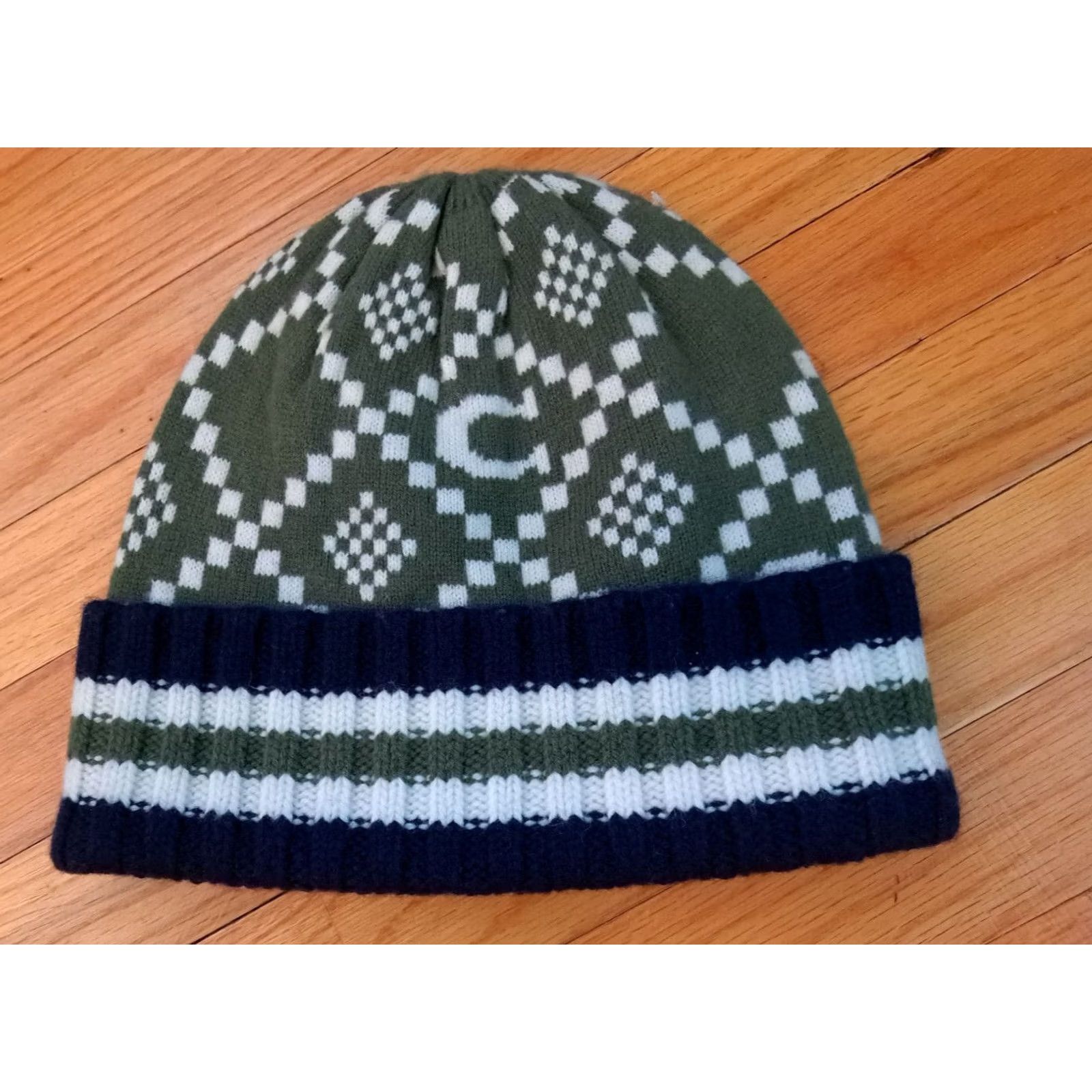 Coach VINTAGE coach Hat Adjustable Woman NWT Winter Wool Knit Green Size ONE SIZE - 2 Thumbnail