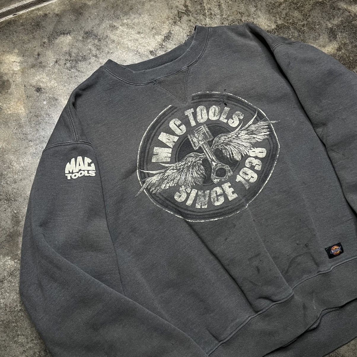 Vintage vintage dickies mac tools thrashed baggy sweatshirt Size US XL / EU 56 / 4 - 5 Thumbnail
