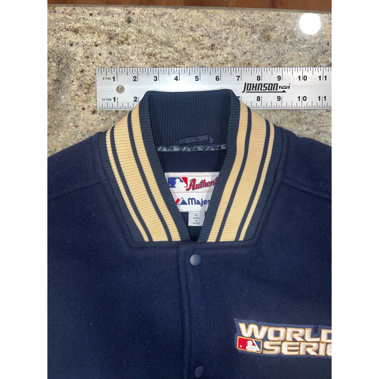 Majestic 2005 World Series Majestic Varsity Jacket Size Mens Large Size US L / EU 52-54 / 3 - 6 Thumbnail