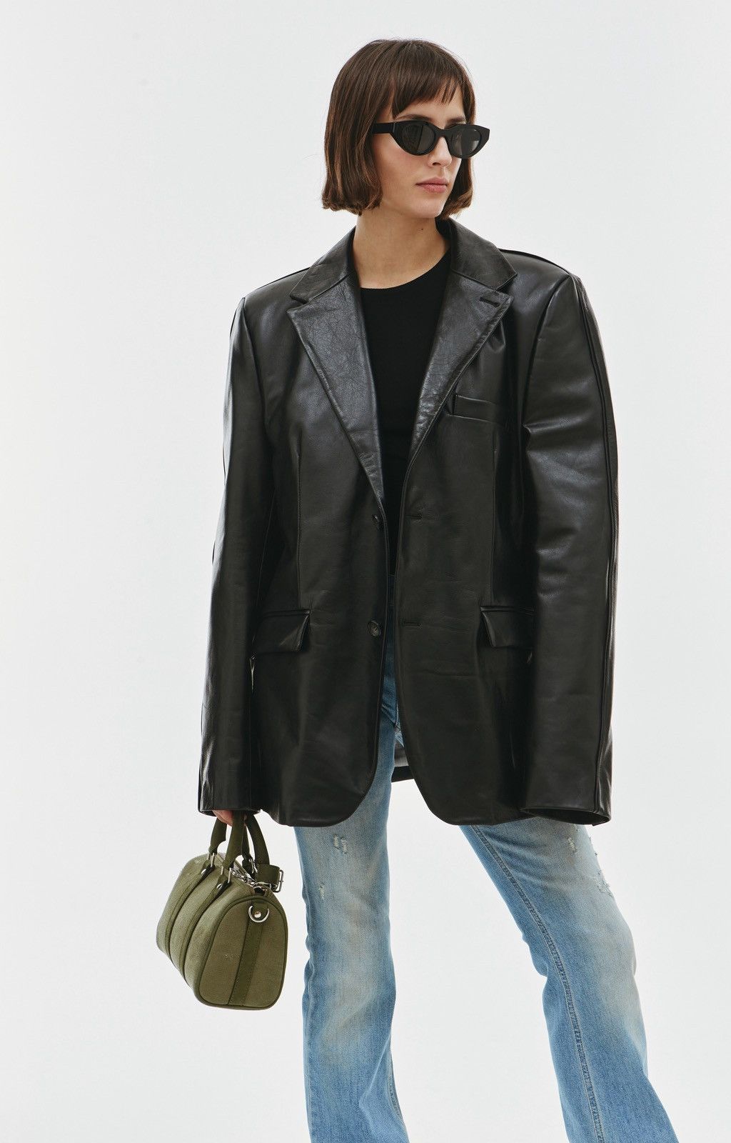 VTMNTS Oversized leather jacket Size S / US 4 / IT 40 - 8 Thumbnail