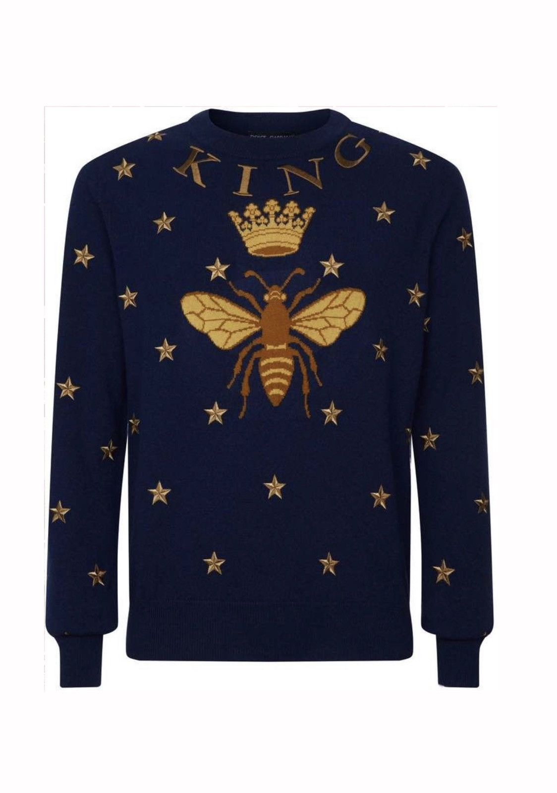 Dolce & Gabbana Dolce & Gabbana navy cashmere sweater 46 Size US S / EU 44-46 / 1 - 1 Thumbnail