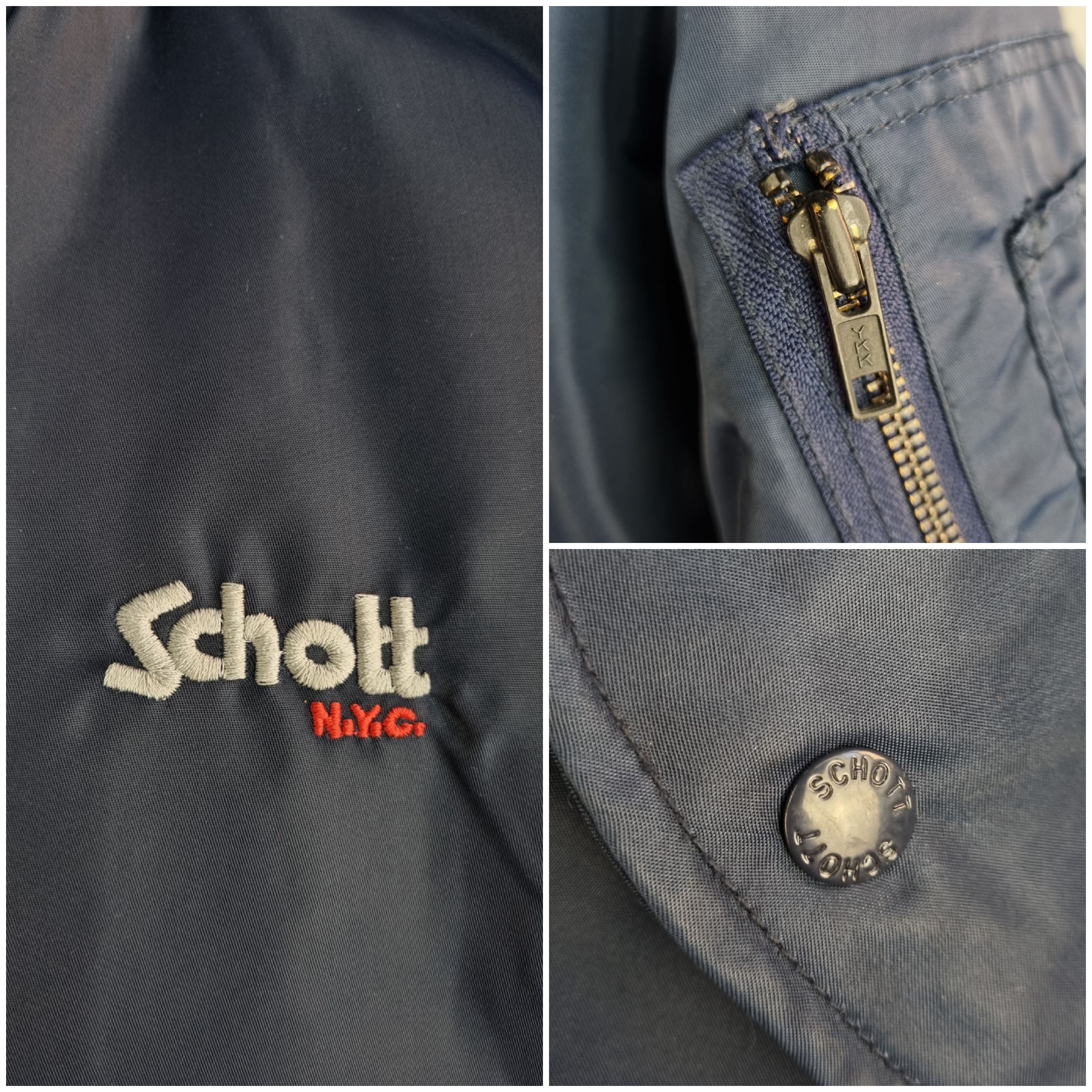 Schott × Seditionaries × Vintage 90s Schott Aviator Destroyed Bomber Size US L / EU 52-54 / 3 - 9 Thumbnail