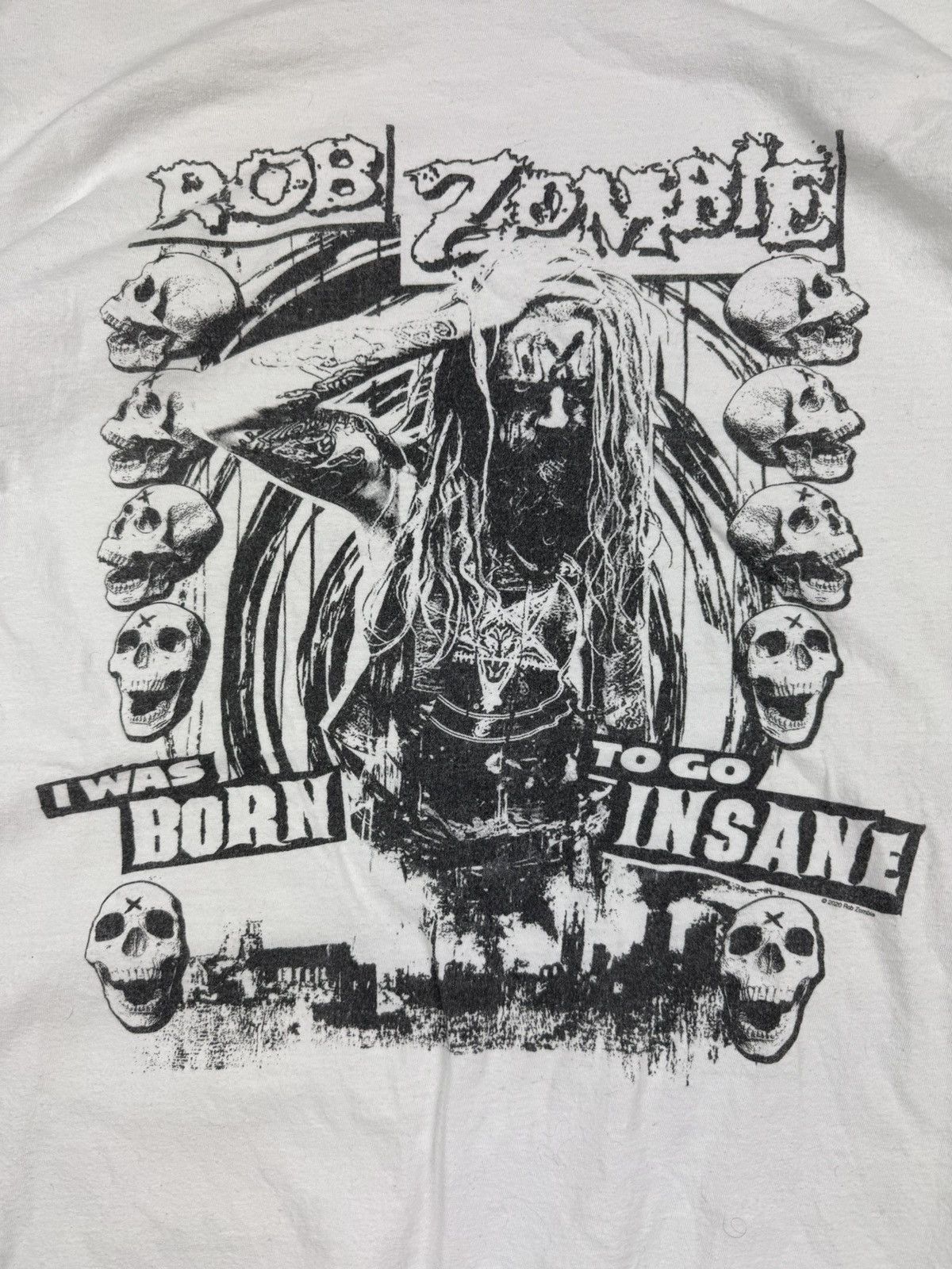 Band Tees × Vintage Vintage 00s Rob Zombie I was born to go insane graphic tee Size US XL / EU 56 / 4 - 4 Thumbnail