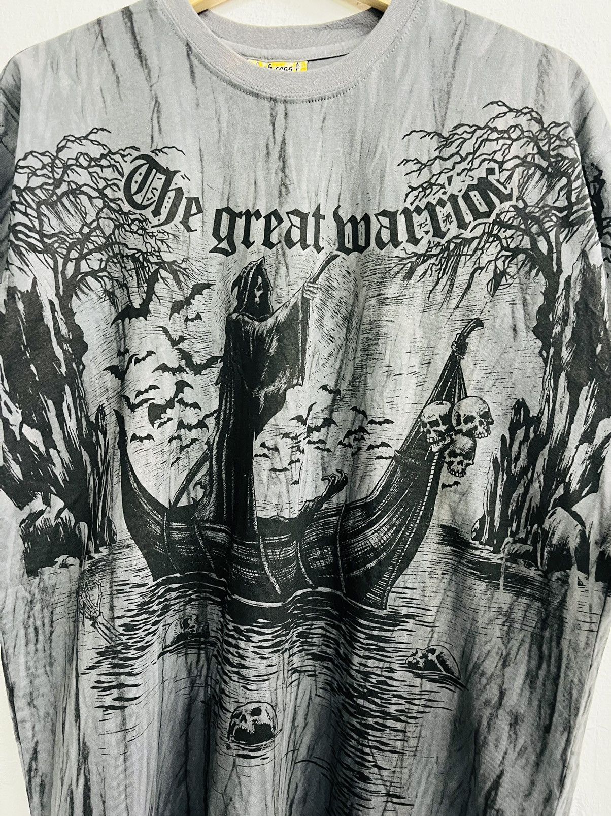 Affliction × Tapout Rare Y2K Skull Cross The Great Warrior Tee Affliction Style Size US XL / EU 56 / 4 - 4 Thumbnail