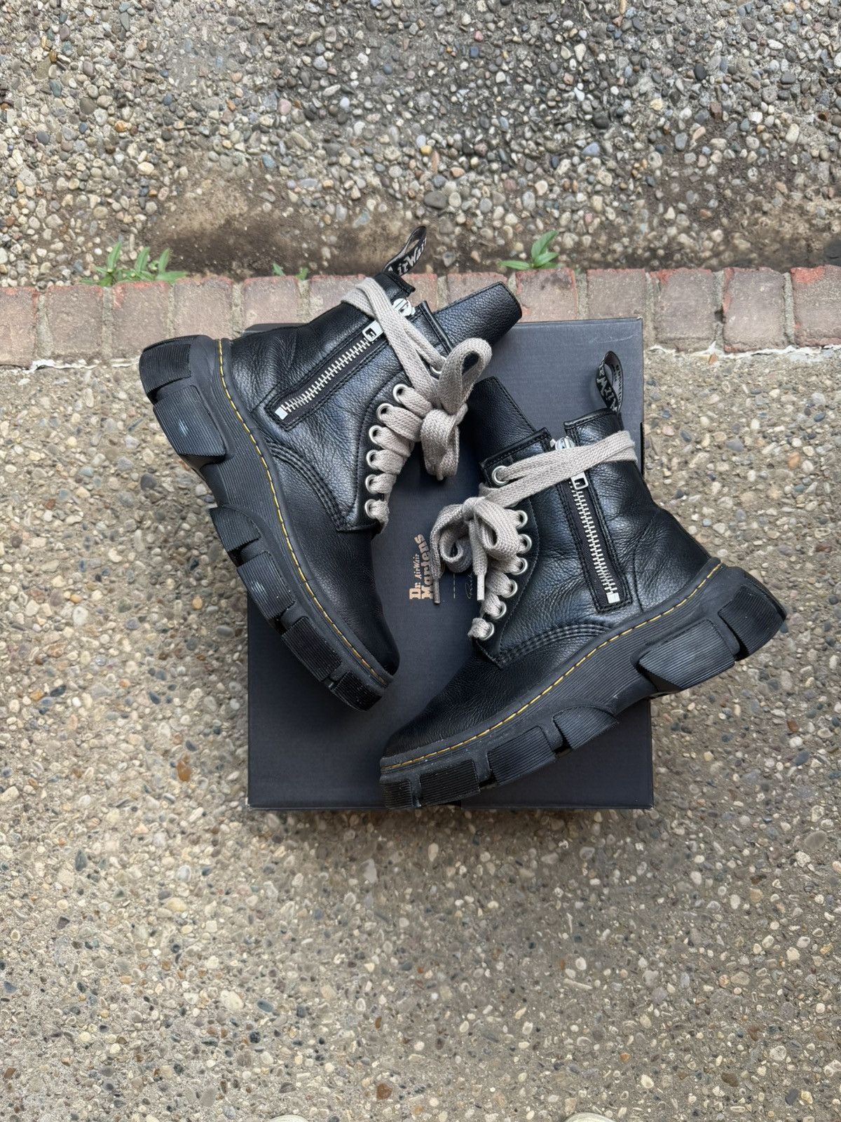 Rick Owens Rick Owens DRKSHDW Mega Hoof Dunk boot | Grailed