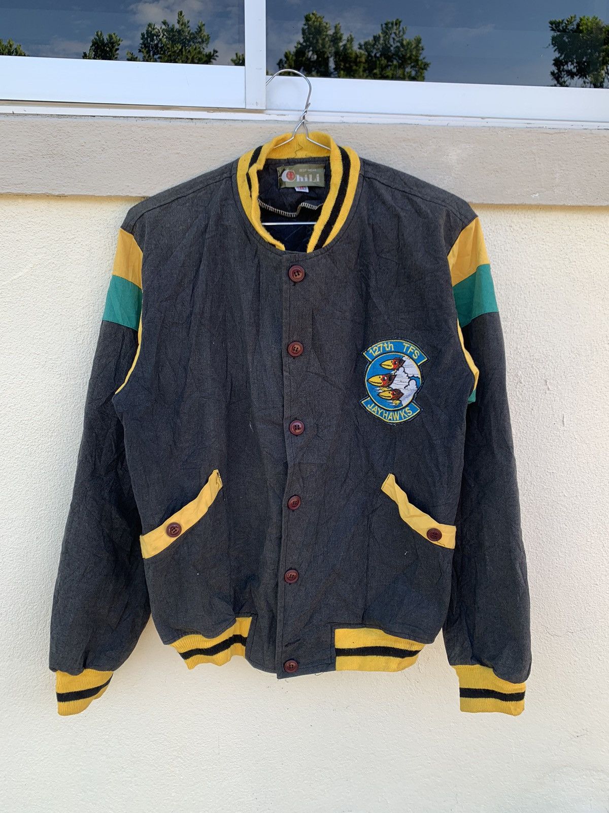 Japanese Brand Jayhawks 127th TFS Fashion Sportswear Button Jacket Size US M / EU 48-50 / 2 - 1 Thumbnail
