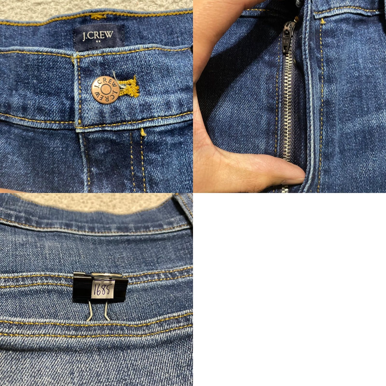 J.Crew J. Crew Jean Shorts Womens 33 Blue Denim Cut Off High Rise Inseam 4" NWT New Size 24" / US 00 / IT 34 - 8 Thumbnail