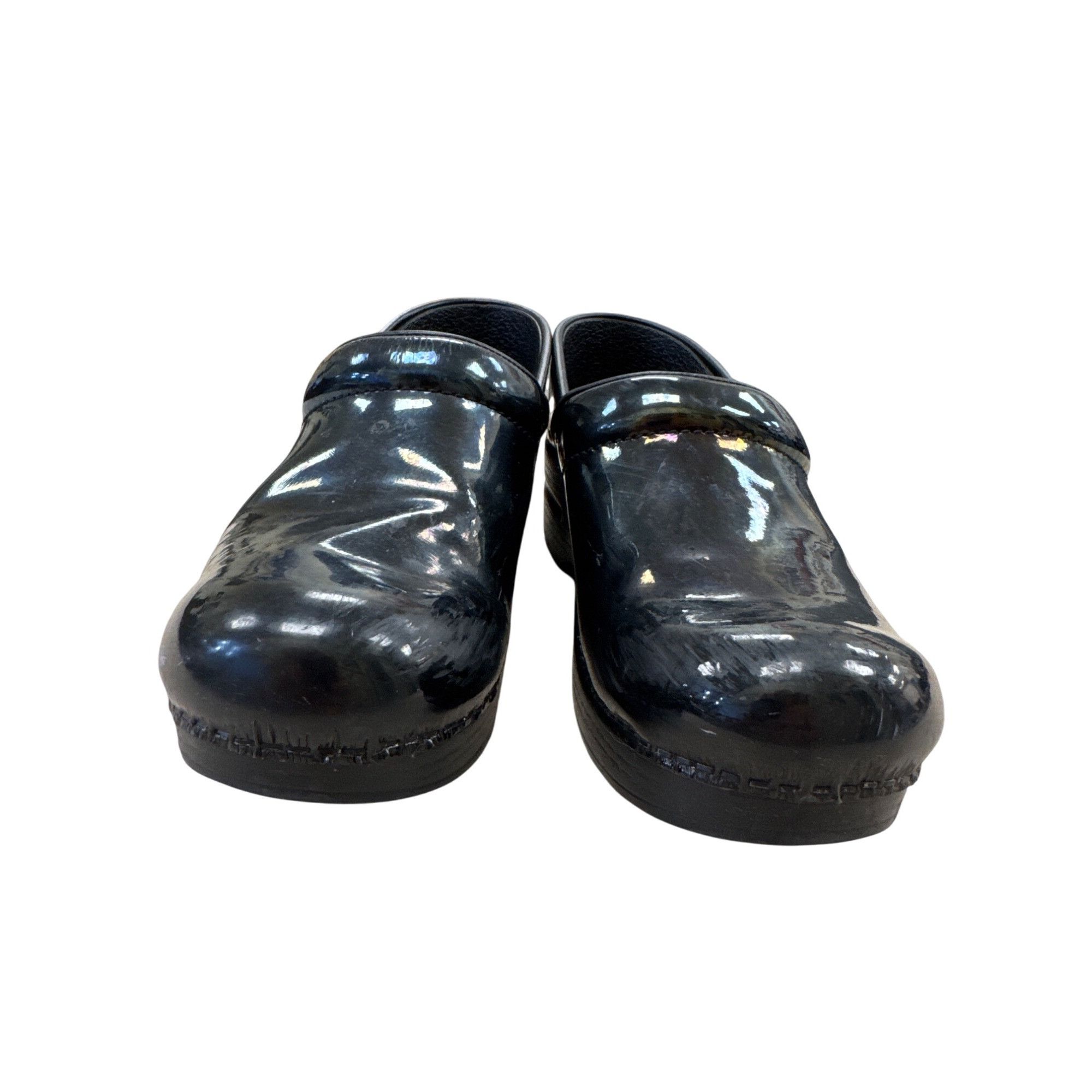 Dansko Dansko Womens Black Leather Clogs Shoes Size 8.5 SKU 7180 Size US 8.5 / IT 38.5 - 5 Thumbnail