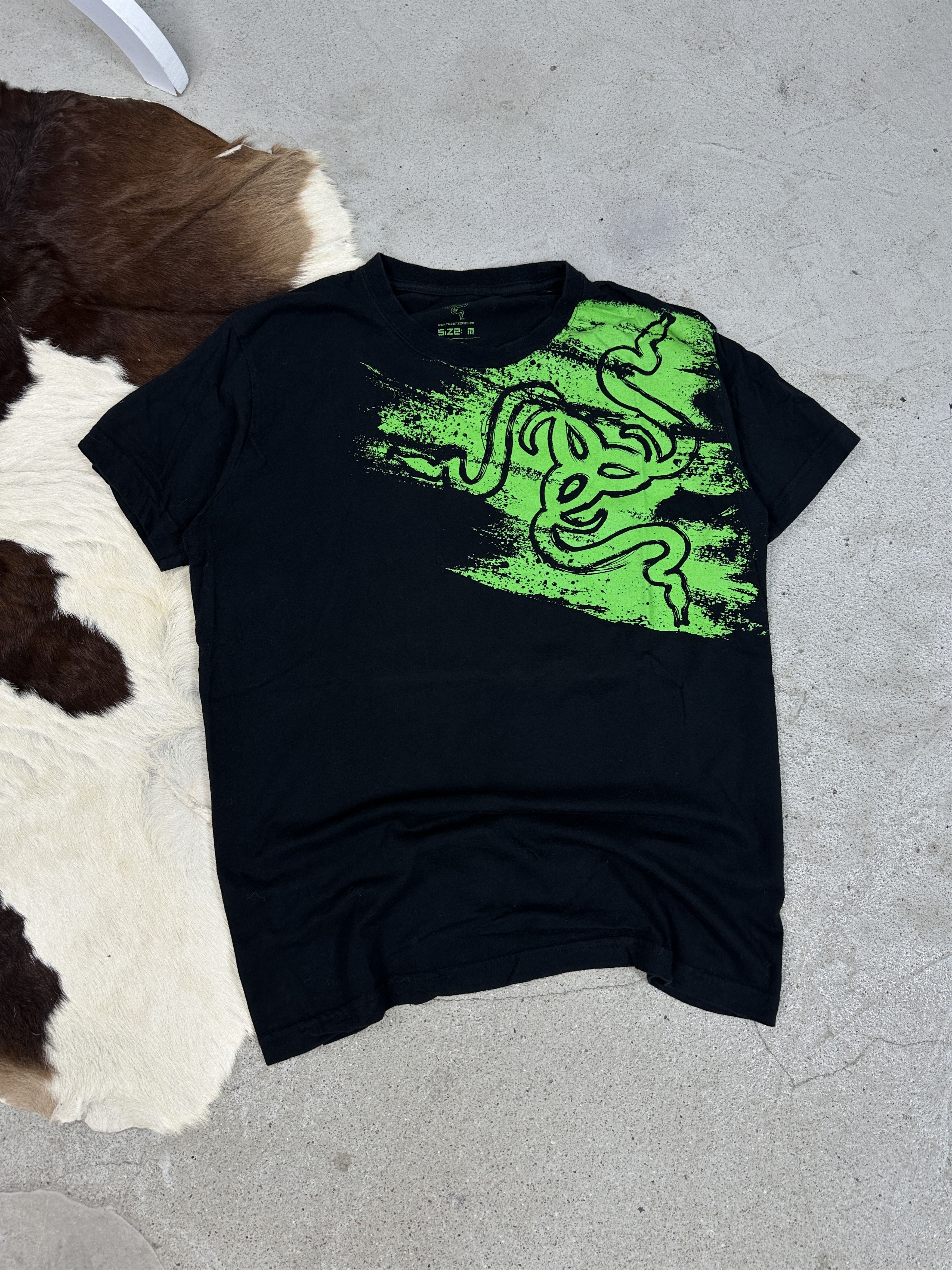 Vintage Vintage Streetwear Skater HIP HOP Razer T-shirt 00s Size US M / EU 48-50 / 2 - 2 Thumbnail