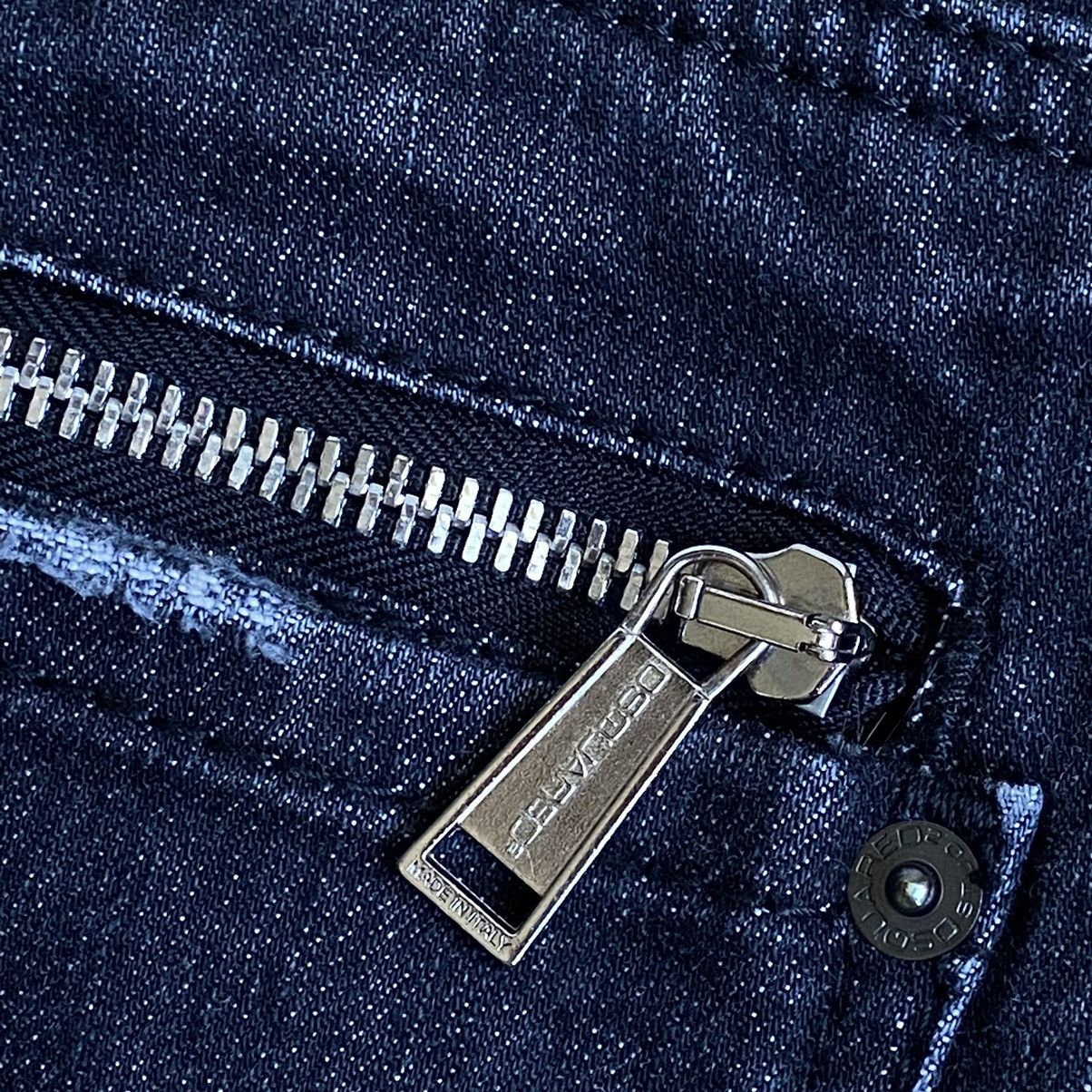 Dsquared2 📌 Crazy Dsquared2 Denim Y2K Skinny Jeans Size US 26 / EU 42 - 7 Thumbnail