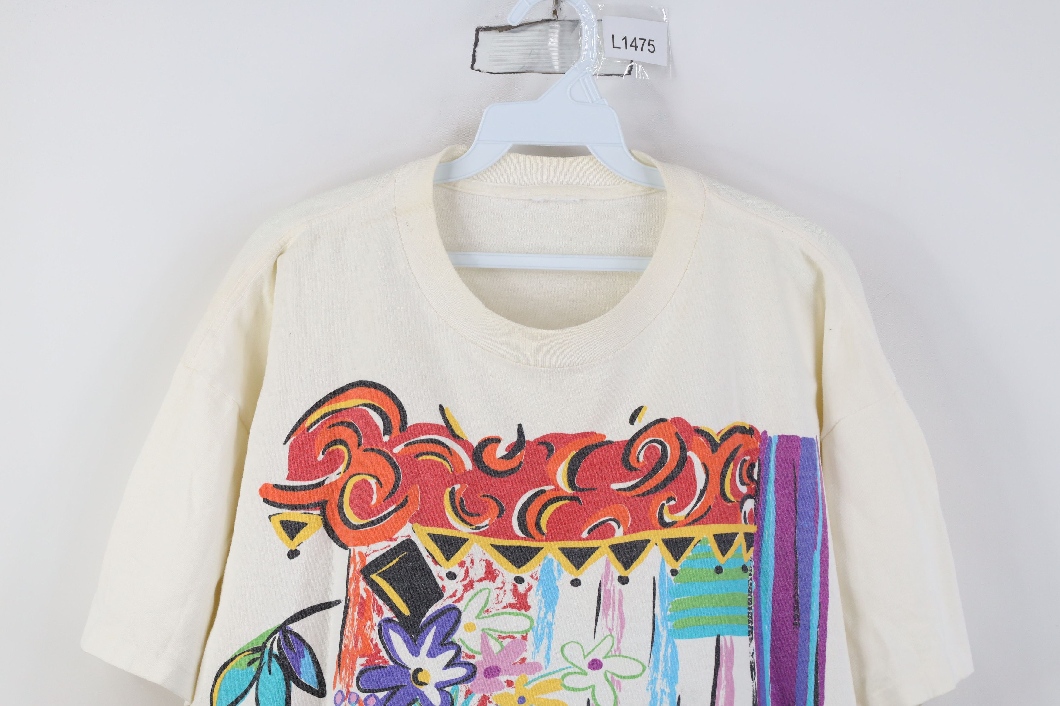 Vintage Vintage 90s Streetwear Picasso Abstract Art T-Shirt USA Size XXL / US 16-18 / IT 52-54 - 2 Thumbnail