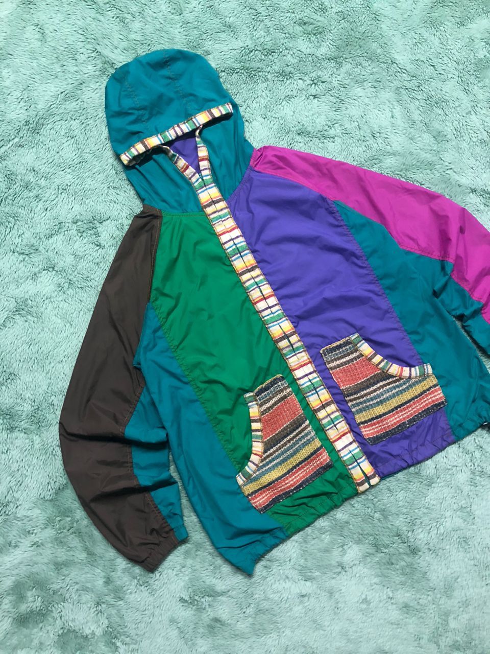 Japanese Brand JAPANESE BRAND ANTIBALISTIC MULTICOLOR LIGHT JACKET HOODIE Size US M / EU 48-50 / 2 - 8 Thumbnail