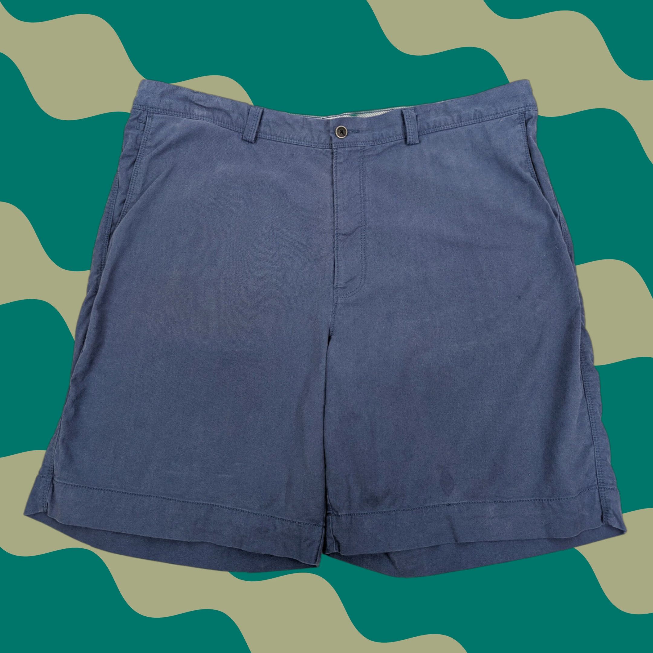 Tommy Bahama Tommy Bahama Shorts Mens Size 40 Blue Chino Flat Front Pockets Zip Pocket Regular Cotton Lyocell Spandex Breathable Easy Care Size US 40 / EU 56 - 1 Thumbnail