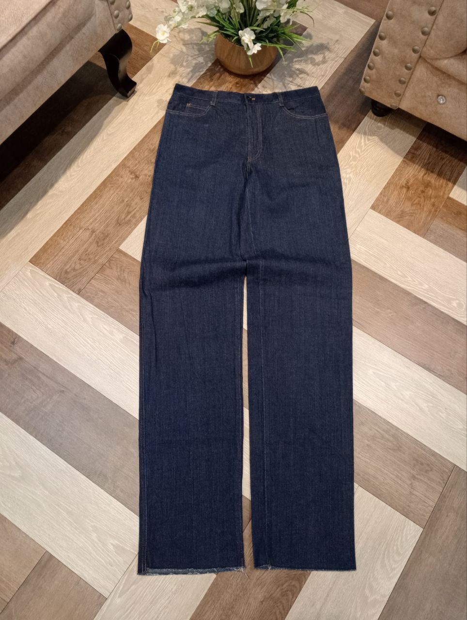 Dior CHRISTIAN DIOR BLUE DENIM STRETCH PANTS Size US 33 - 1 Thumbnail