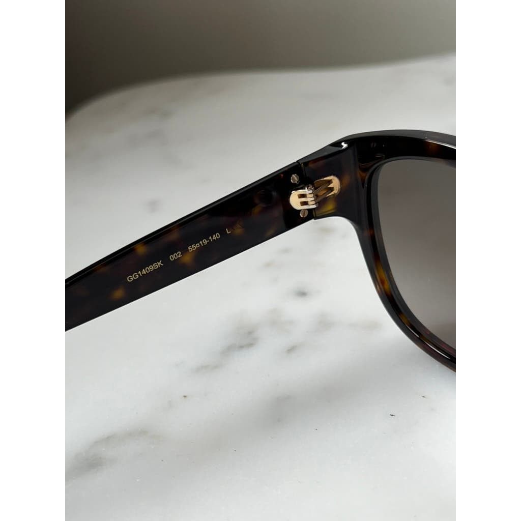 サングラス Gucci Sunglasses GG1409SK 002 Asian Fit Oversized Sunglasses | GUCCI - GG1409SK-002