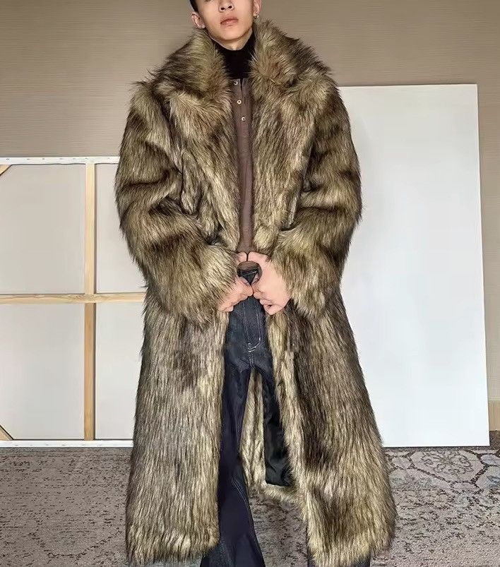 Other Faux Fur Designer Streetwear Maxi Winter Warm Men’s Coat Size US XL / EU 56 / 4 - 11 Thumbnail