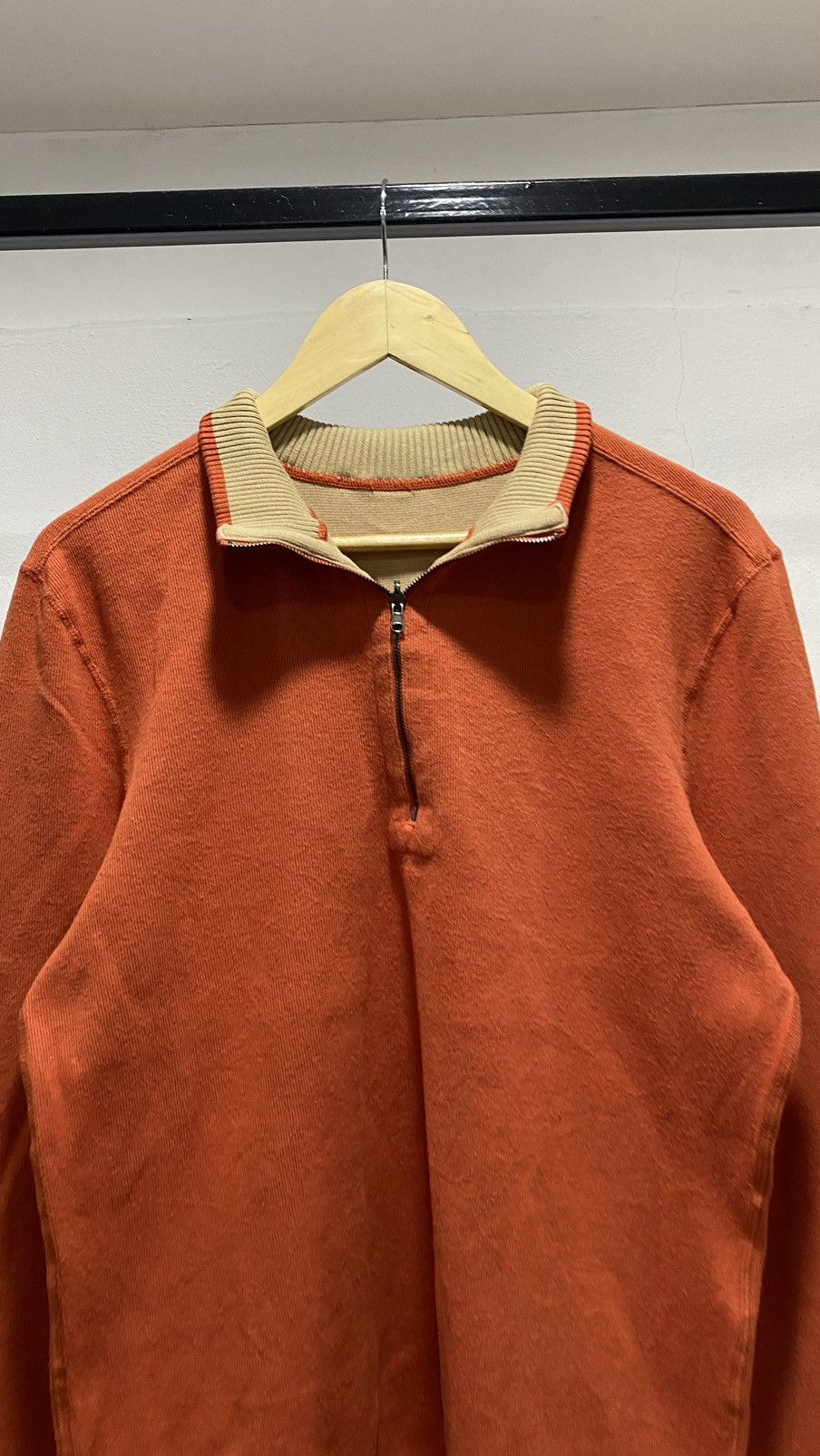 Japanese Brand × Vintage Vintage Reversible Halfzip Knitwear 90s Size US M / EU 48-50 / 2 - 5 Thumbnail