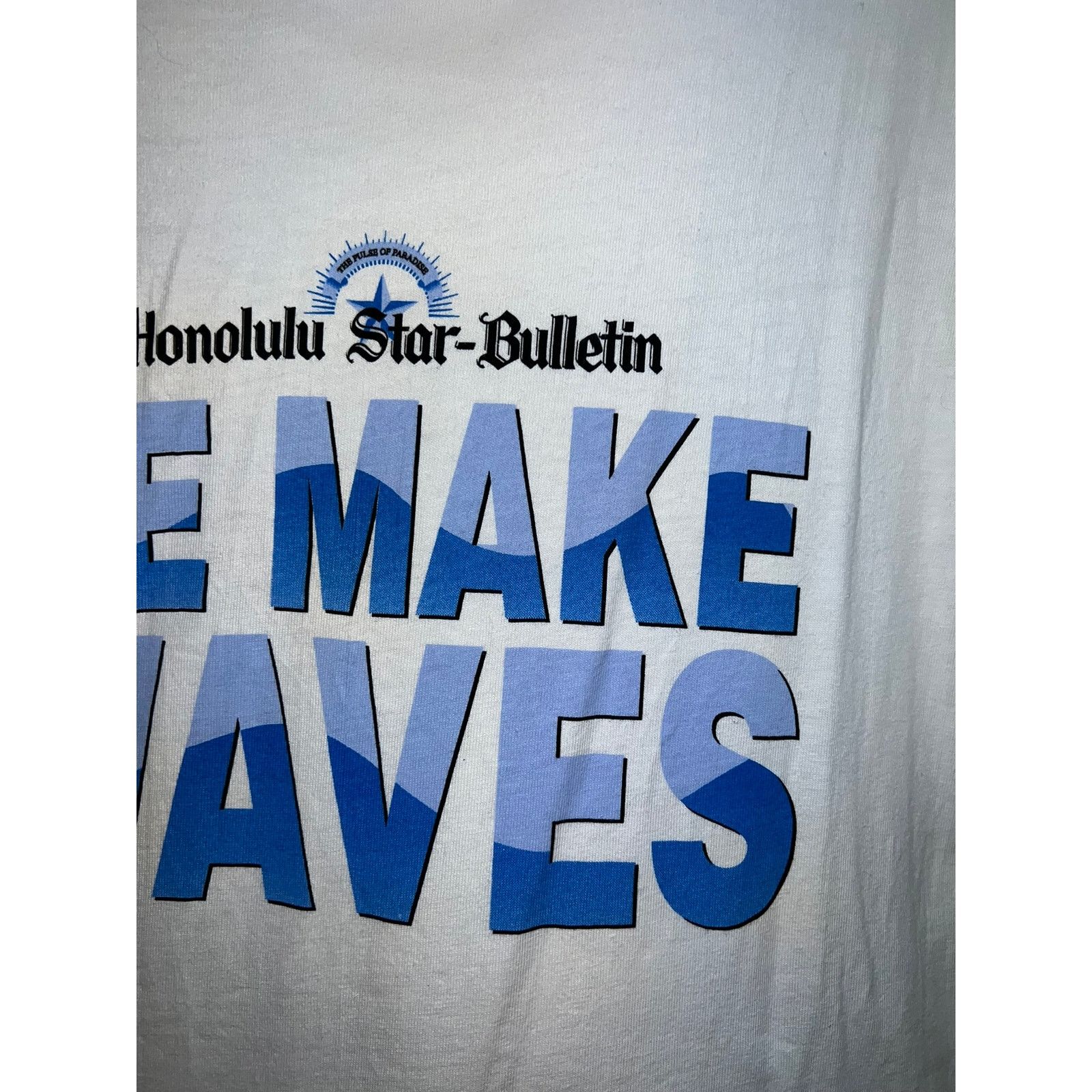Hanes Vintage Honolulu Shirt Star Bulletin Newspaper News 90s XL Size US XL / EU 56 / 4 - 4 Thumbnail