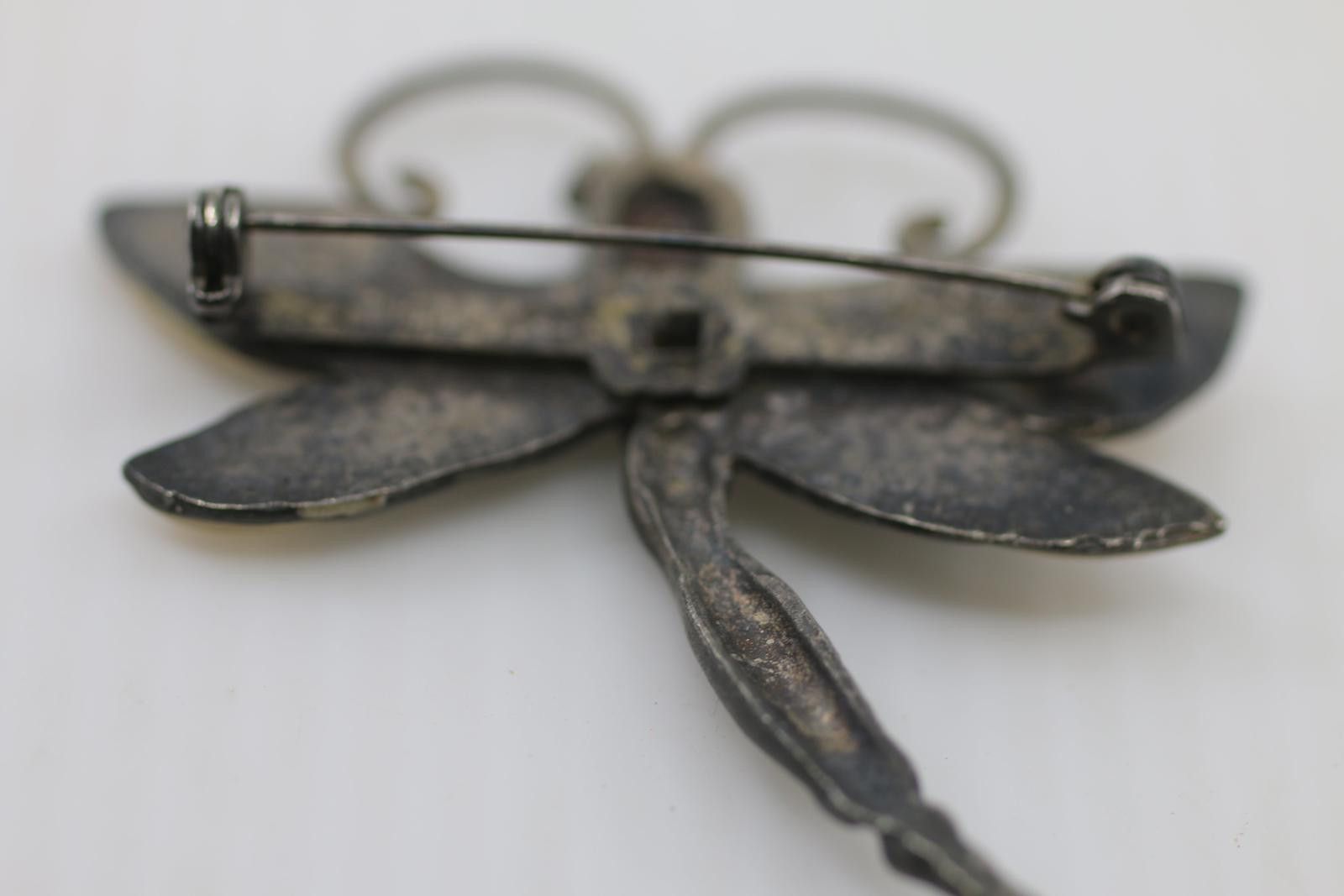 The Unbranded Brand Vintage Dragonfly Insect Brooch / Pin – Metal Art Jewelry Size ONE SIZE - 4 Thumbnail