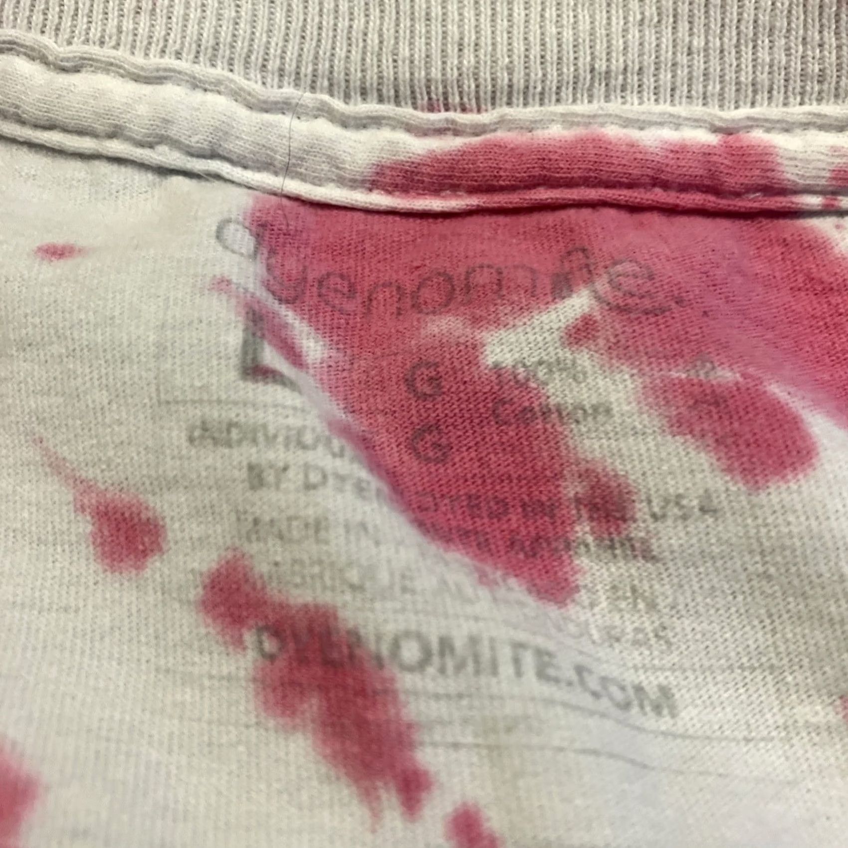 Pinko Pink Ribbon Breast Cancer Awareness Tie Dye T Shirt Medium Men's AWESOME Size US M / EU 48-50 / 2 - 3 Thumbnail