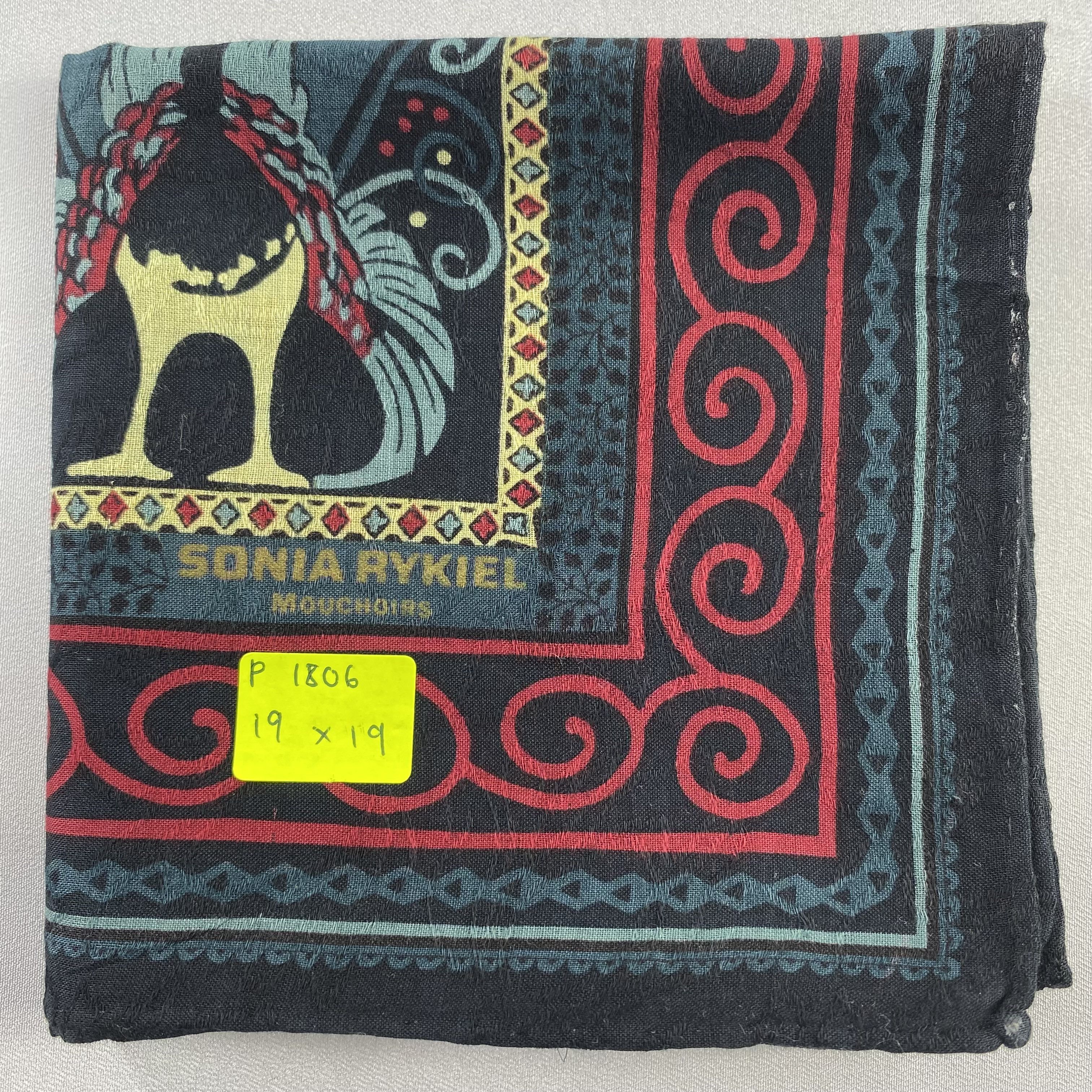 Vintage Sonia Rykiel Bandana/ Handkerchief / Neckerchief-P1806 Size ONE SIZE - 5 Thumbnail