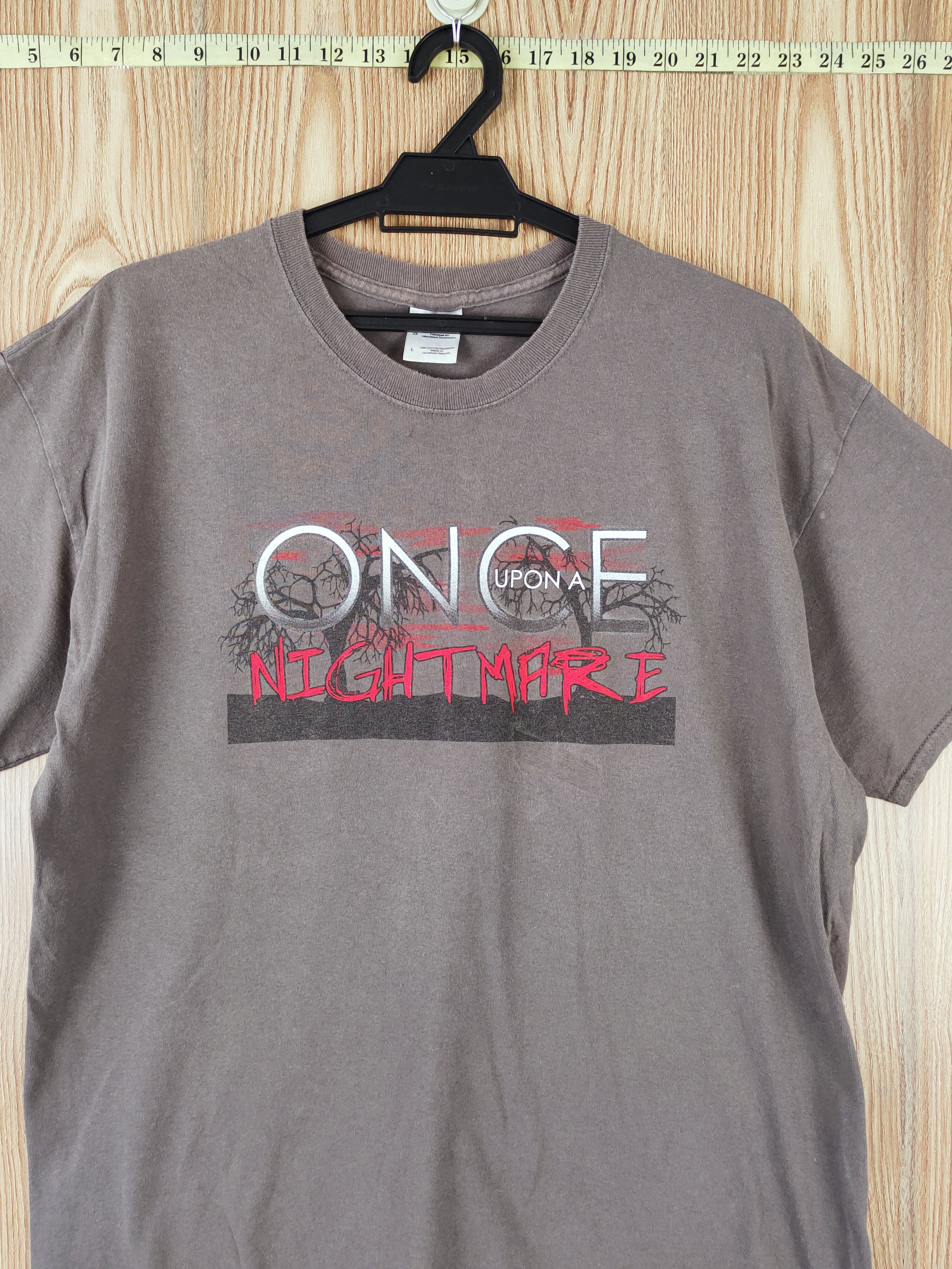 Band Tees Once Upon A Nighmare Brown Short Sleeve T-shirts #W184 Size US L / EU 52-54 / 3 - 2 Thumbnail