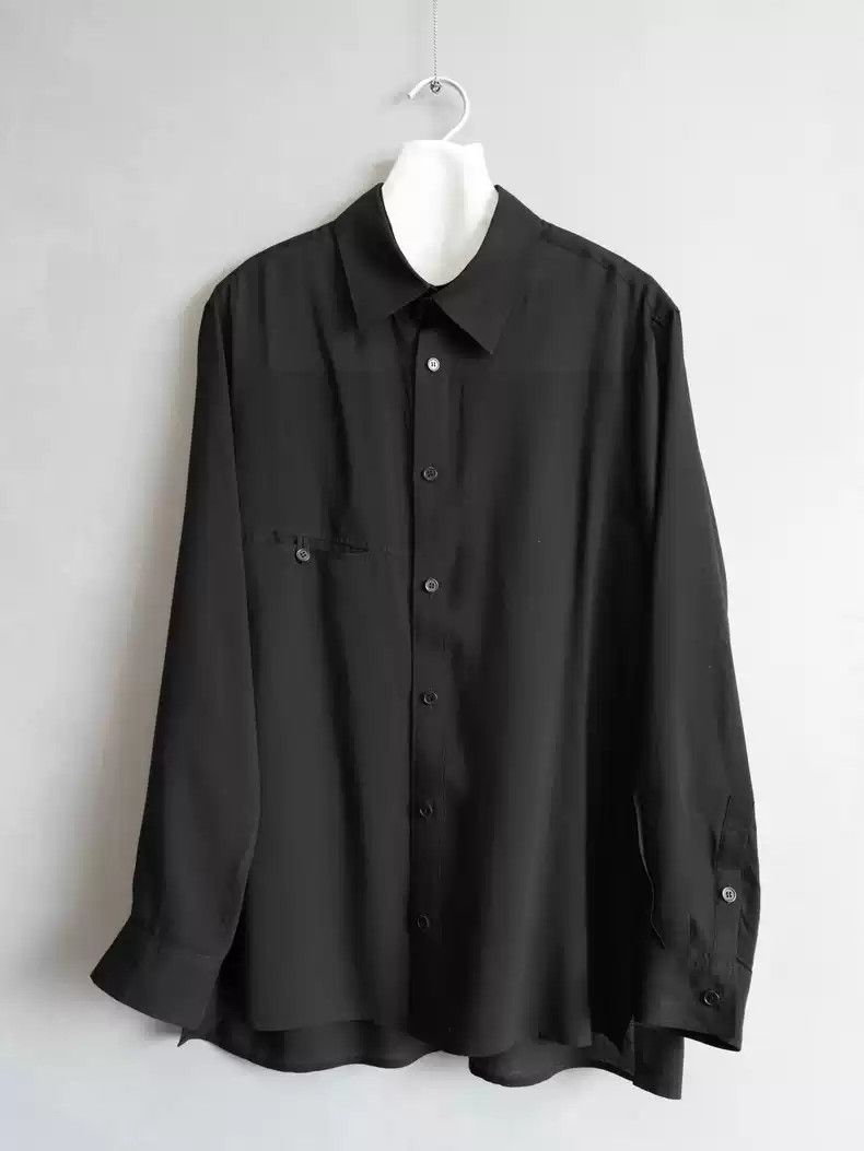 Yohji Yamamoto Yohji Yamamoto 22SS Detachable Collar Acetic Acid Shirt Size US M / EU 48-50 / 2 - 1 Thumbnail