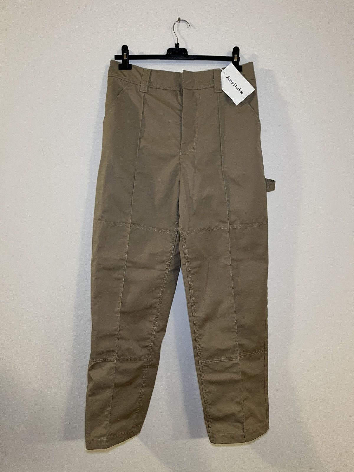 Acne Studios Acne studios - Beige Twill Workwear Trousers Size US 31 - 1 Thumbnail