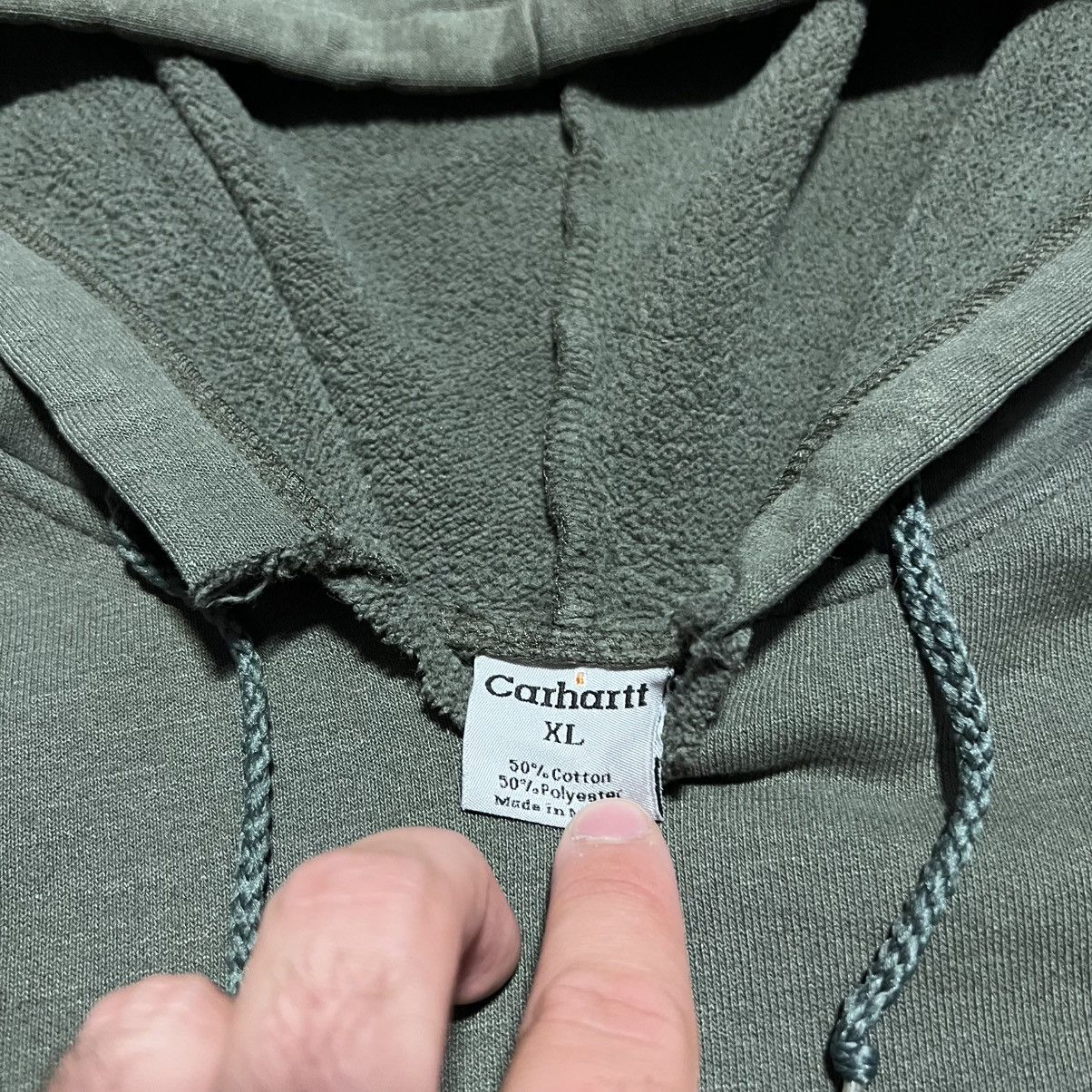 Carhartt Vintage Carhartt Hoodie Sweatshirt Olive Faded Distressed Size US XL / EU 56 / 4 - 11 Thumbnail