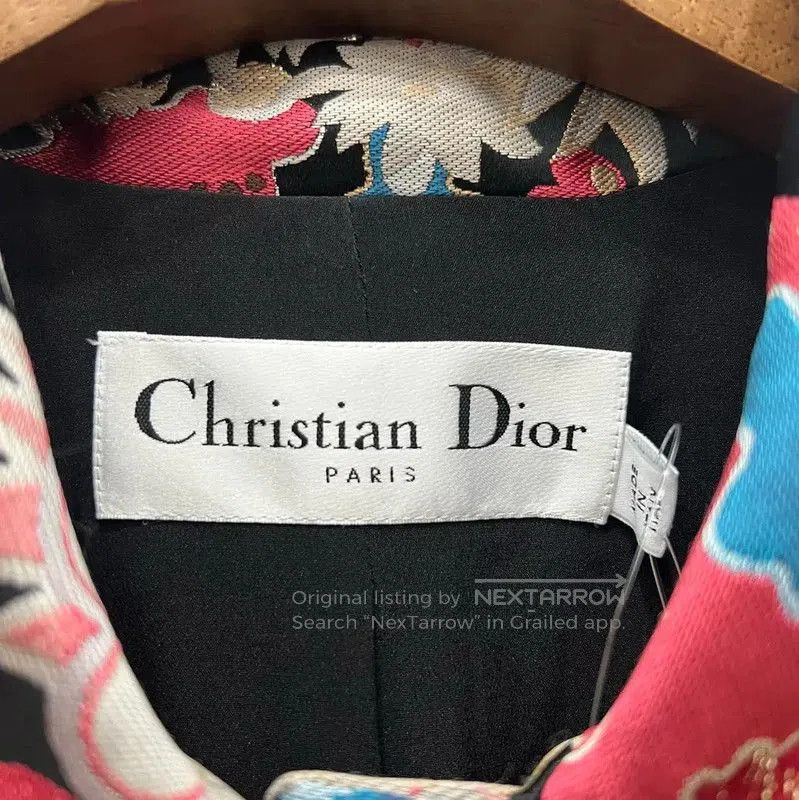 Other Dior Floral Print Black Coat for Women . Size XXS / US 00 / IT 34 - 4 Thumbnail