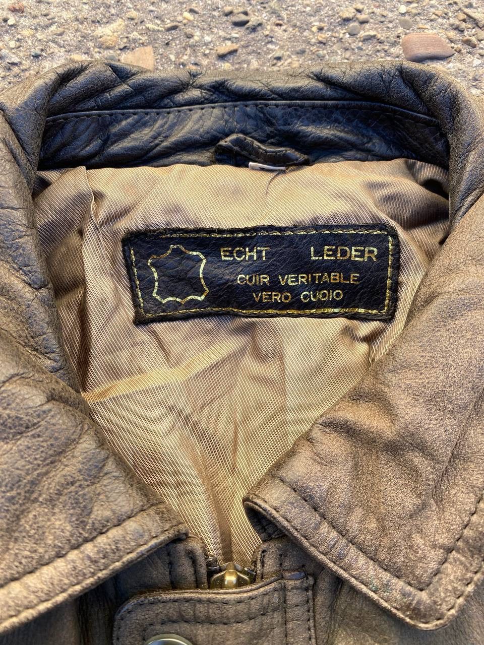 Other Vintage Avant Garde Rick Owens Style faded Leather jacket Size US L / EU 52-54 / 3 - 6 Thumbnail