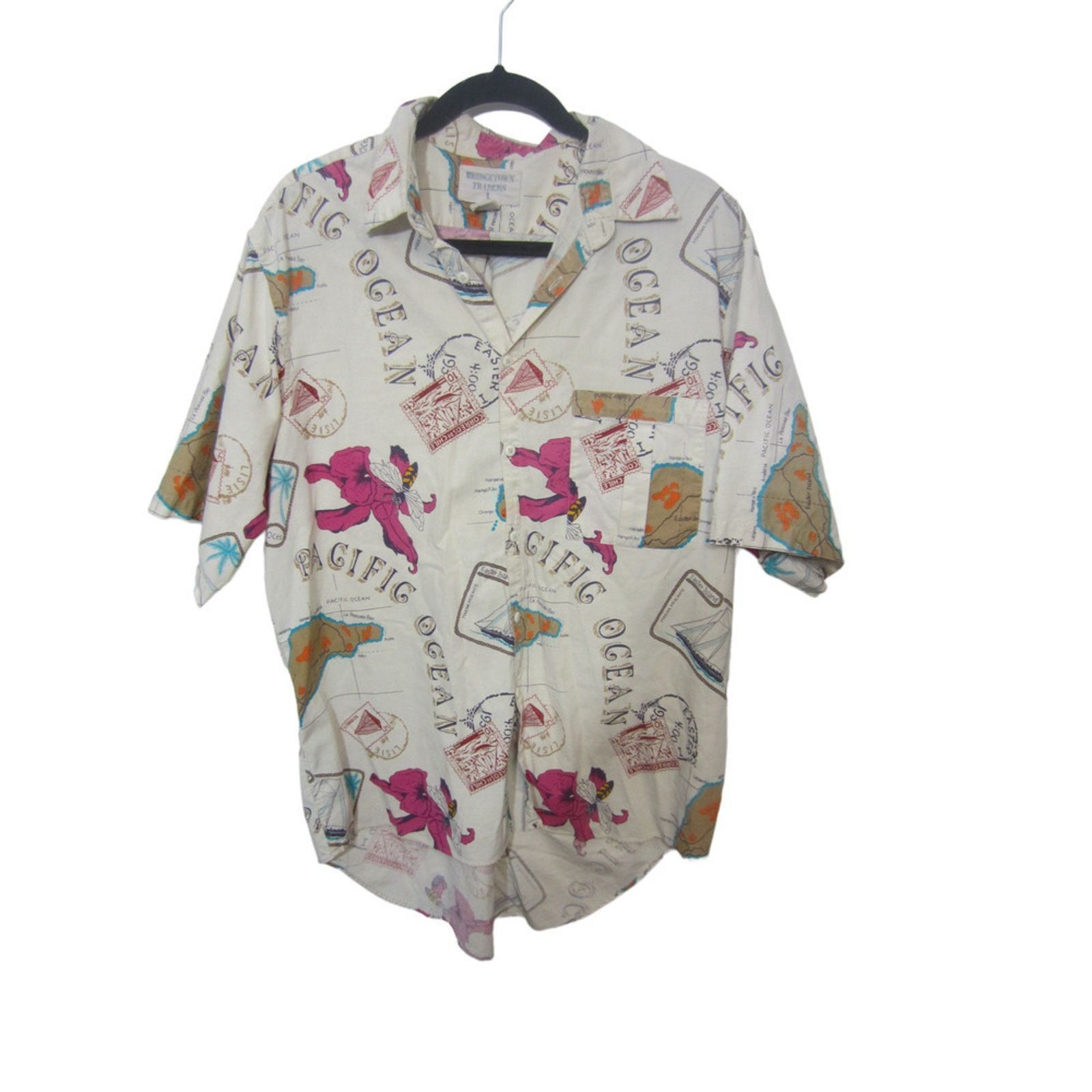 Other Bridgetown Traders Hawaiian Shirt Pacific Ocean Ivory L Size US L / EU 52-54 / 3 - 2 Thumbnail