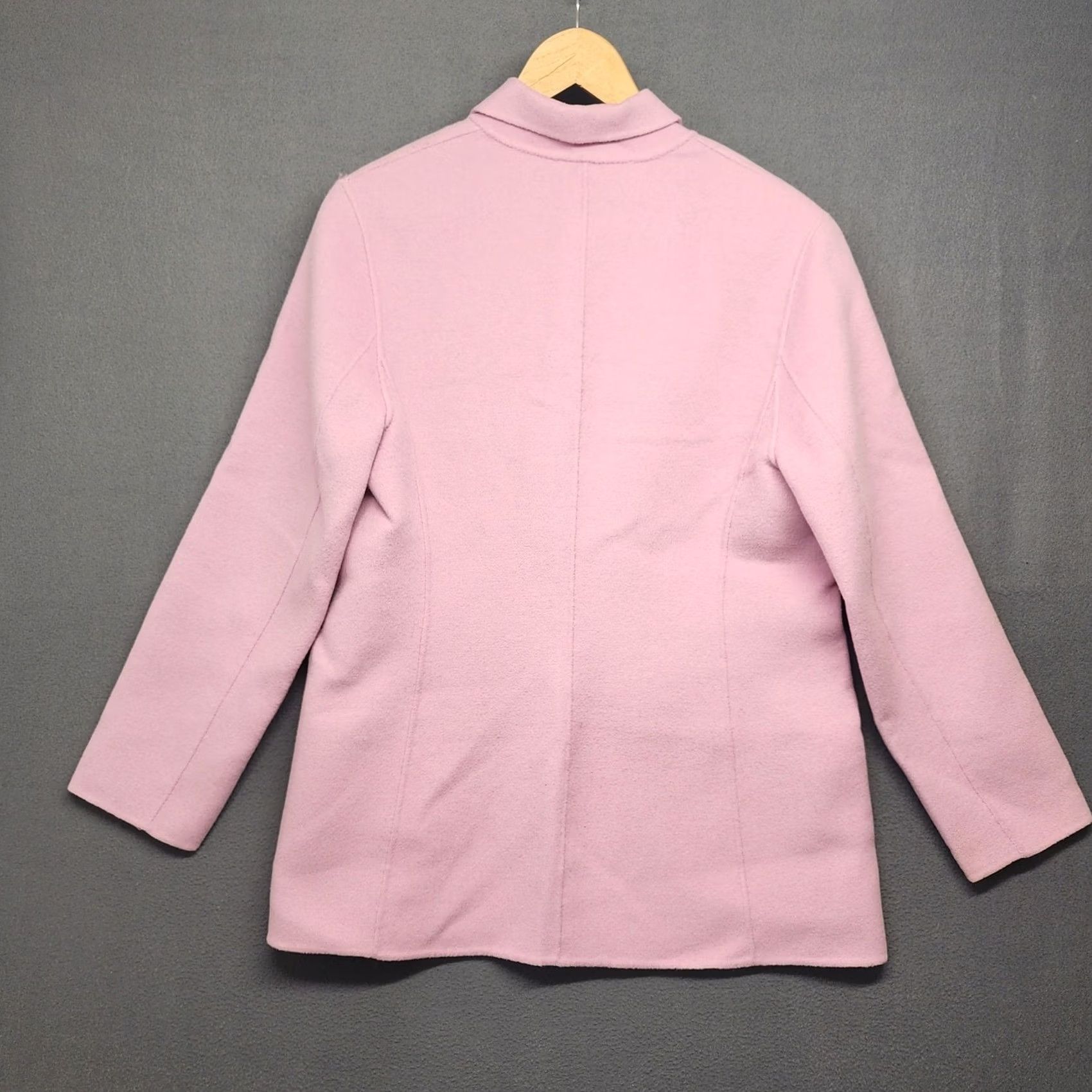Pinko VINTAGE Valerie Stevens Pea Coat Womens M Wool Angora Cashmere Pink Flaw Size M / US 6-8 / IT 42-44 - 2 Thumbnail