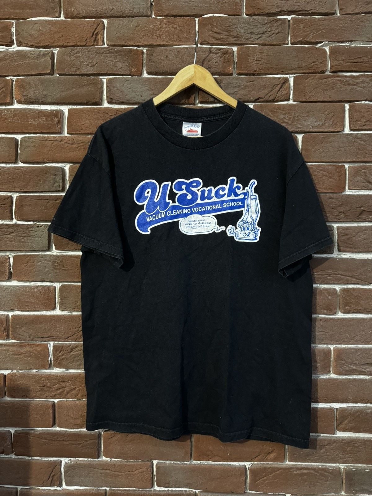 Seditionaries 00s Vintage U Suck Funny Sentence Humor Tee Band Art Y2K L Size US L / EU 52-54 / 3 - 1 Thumbnail