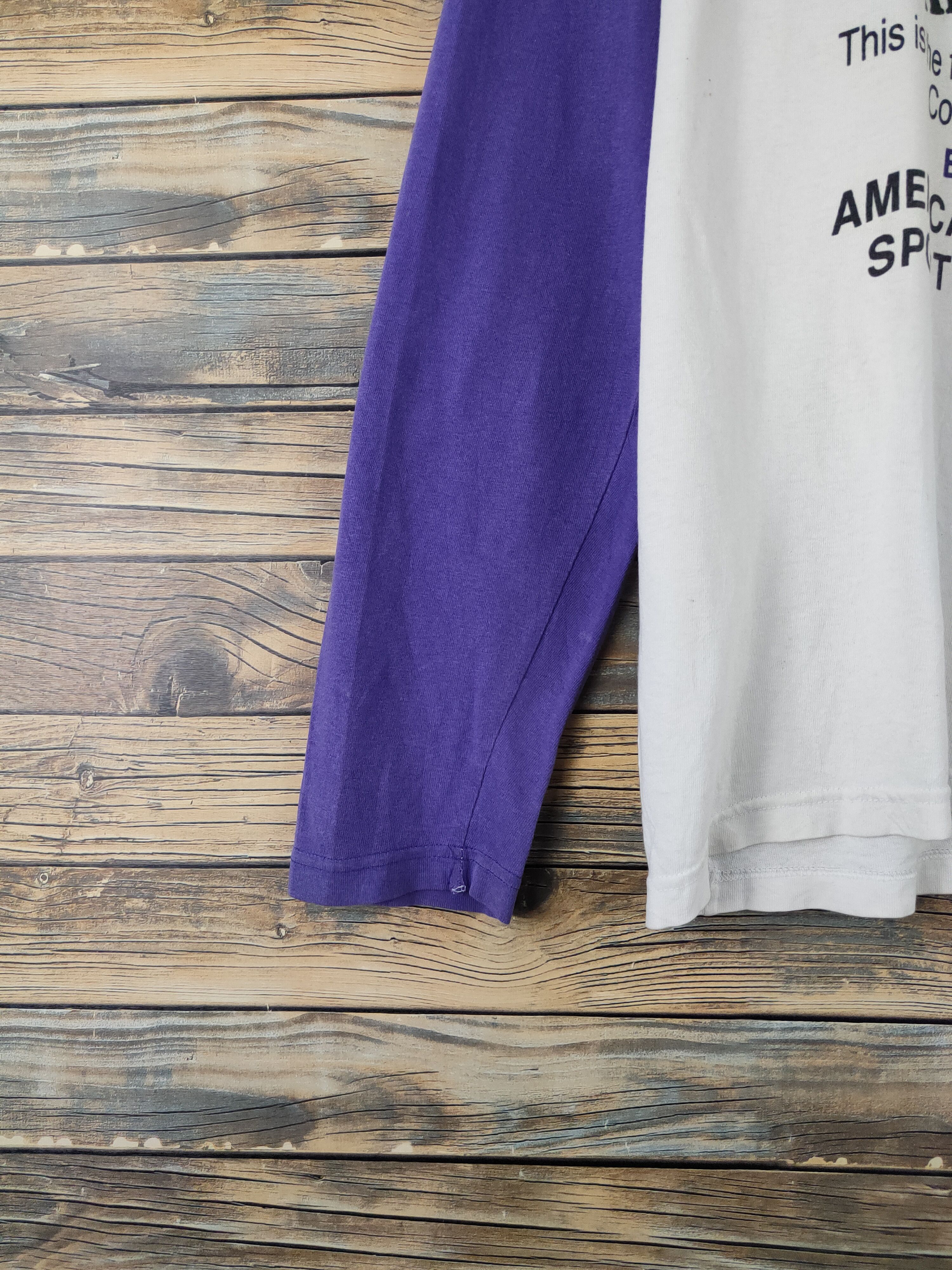 Converse DL Converse Purple White Long Sleeve T-shirts #1396 Size US L / EU 52-54 / 3 - 5 Thumbnail