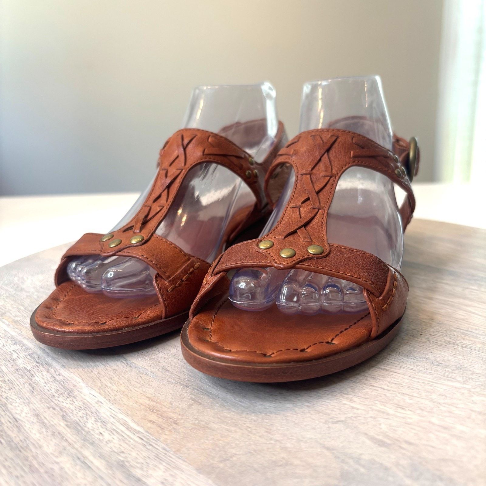 Frye Frye Avery Strap Leather Brown Leather Sandals Size 9M 9 M Size US 9 / IT 39 - 6 Thumbnail