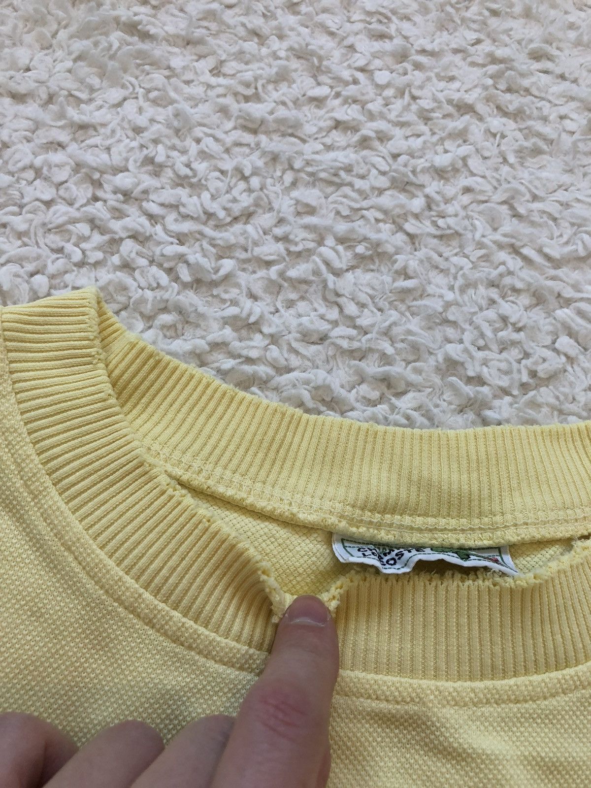 Lacoste × Vintage Sweatshirt Lacoste Big Logo Vintage 80’s 90’s Size US L / EU 52-54 / 3 - 4 Thumbnail