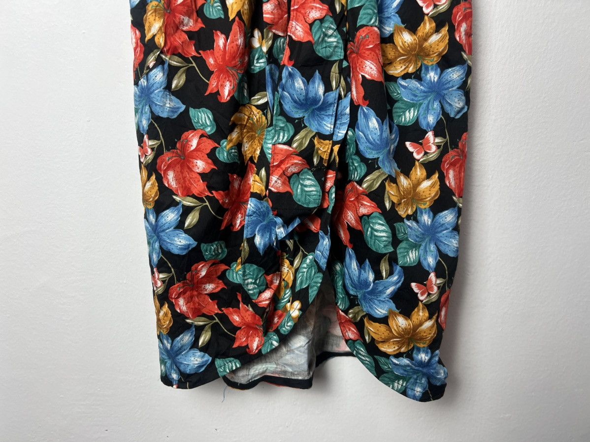Japanese Brand Vintage Hanae Mori Floral Print Apron Dress Size ONE SIZE - 6 Thumbnail