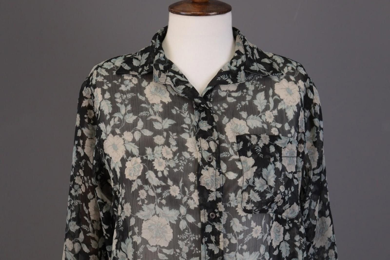Denim & Supply Ralph Lauren Denim & Supply Ralph Lauren Balck Floral Shirt Size S Size S / US 4 / IT 40 - 2 Thumbnail