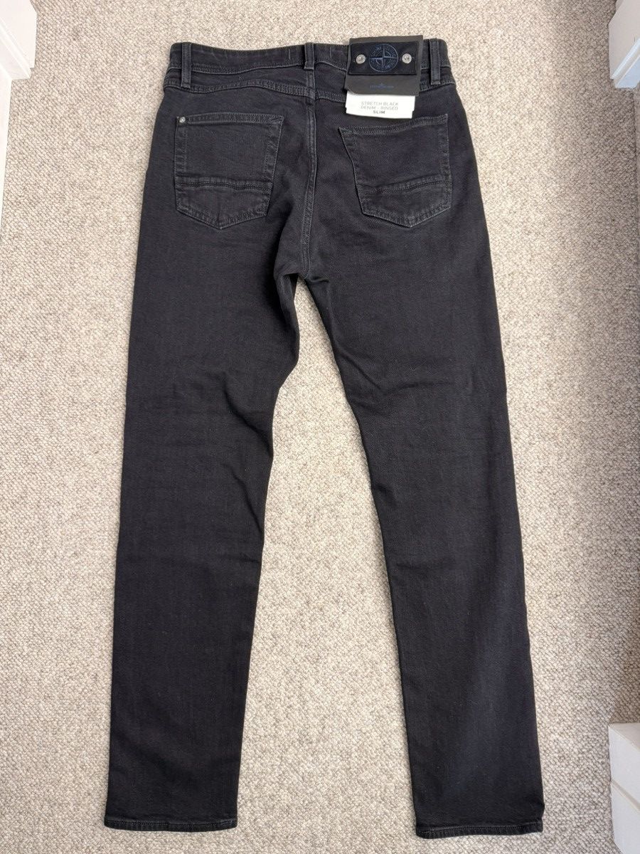 Stone Island Denim Research Stretch Black Denim Rinsed Slim Size US 30 / EU 46 - 2 Thumbnail