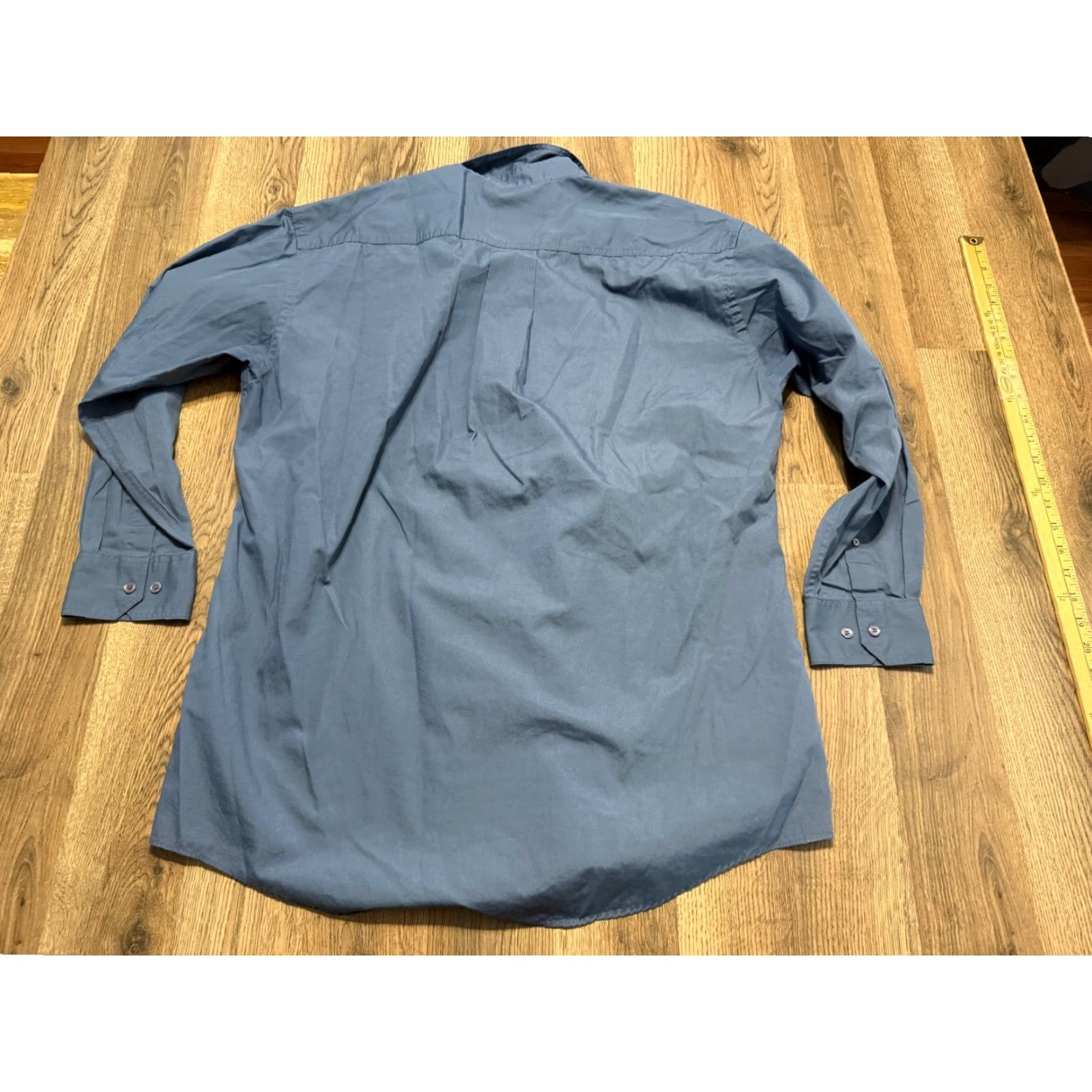 Vintage VINTAGE J.T. Beckett Shirt Men's XL Blue Long Sleeve Button Up Front Pocket Shirt Size US XL / EU 56 / 4 - 2 Thumbnail