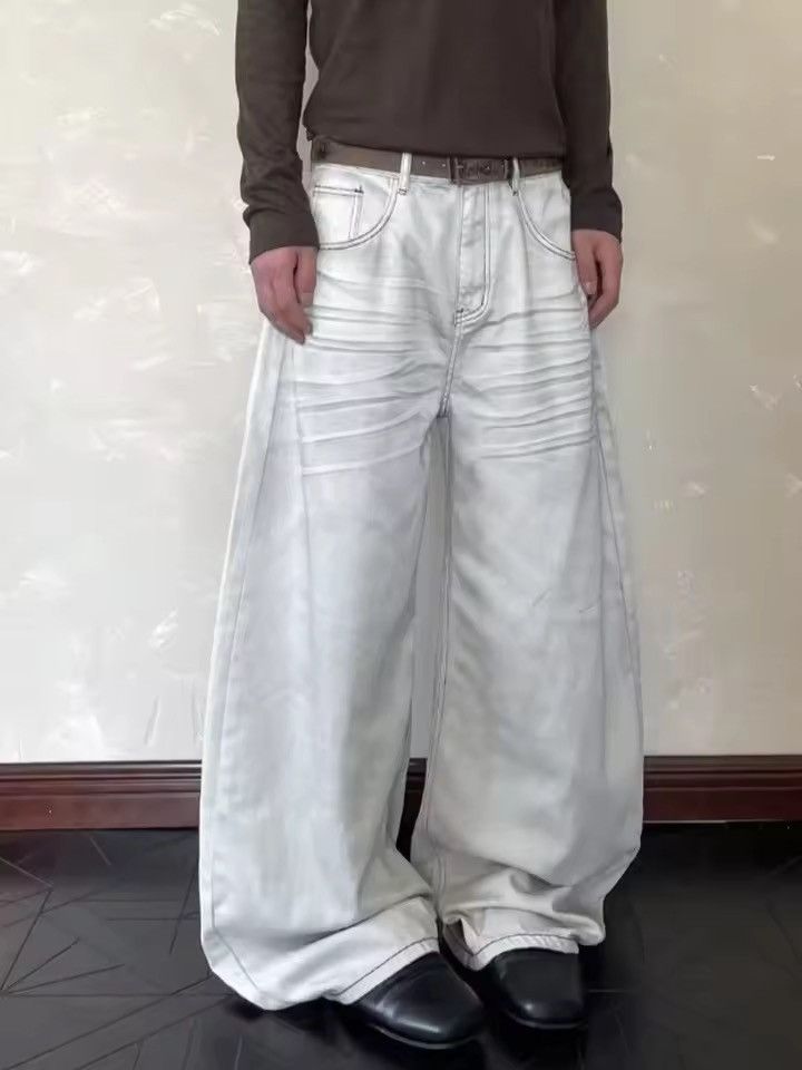 Jean xz vintage loose baggy wide Leg flared yuppie jeans Size US 31 - 2 Thumbnail