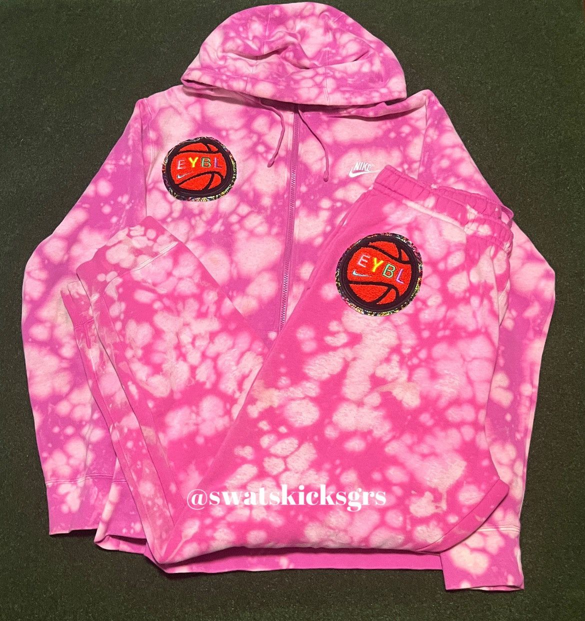 NIKE Pro 2020 EYBL Pink TieDye Jumpsuit Sz XL/XXL Rare NBA