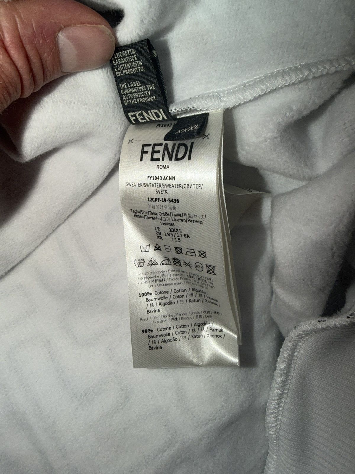 Fendi Fendi 3D Logo Hoodie Size US XXL / EU 58 / 5 - 16 Thumbnail