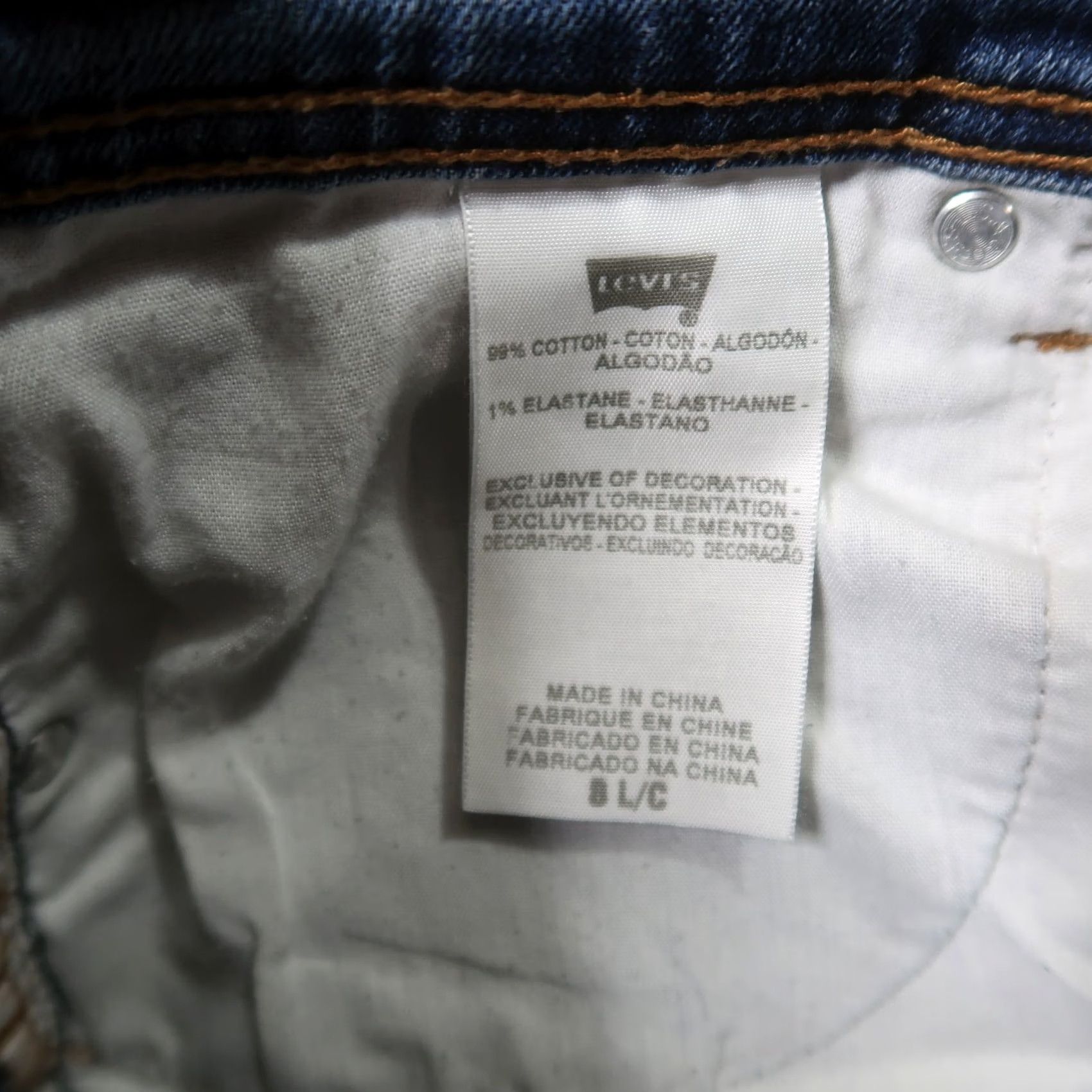 Levi's Levi's 505 Jeans Womens 8 Straight Leg Denim Blue 33in Inseam 30 Waist Stretch Pockets Regular Size Type Jeans Size 30" / US 8 / IT 44 - 4 Thumbnail