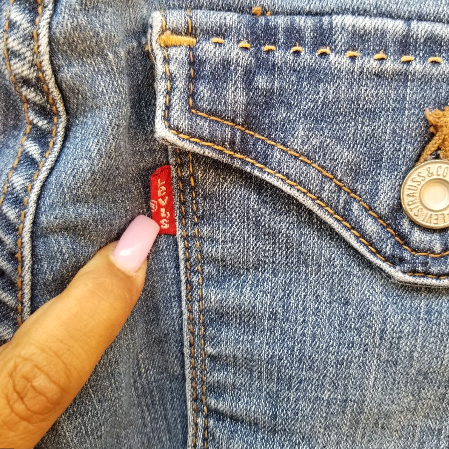 Levi's Levi's Womens 512 Perfectly Slimming Bootcut Jeans 28x30 Blue Denim Regular Stretch Size 28" / US 6 / IT 42 - 7 Thumbnail